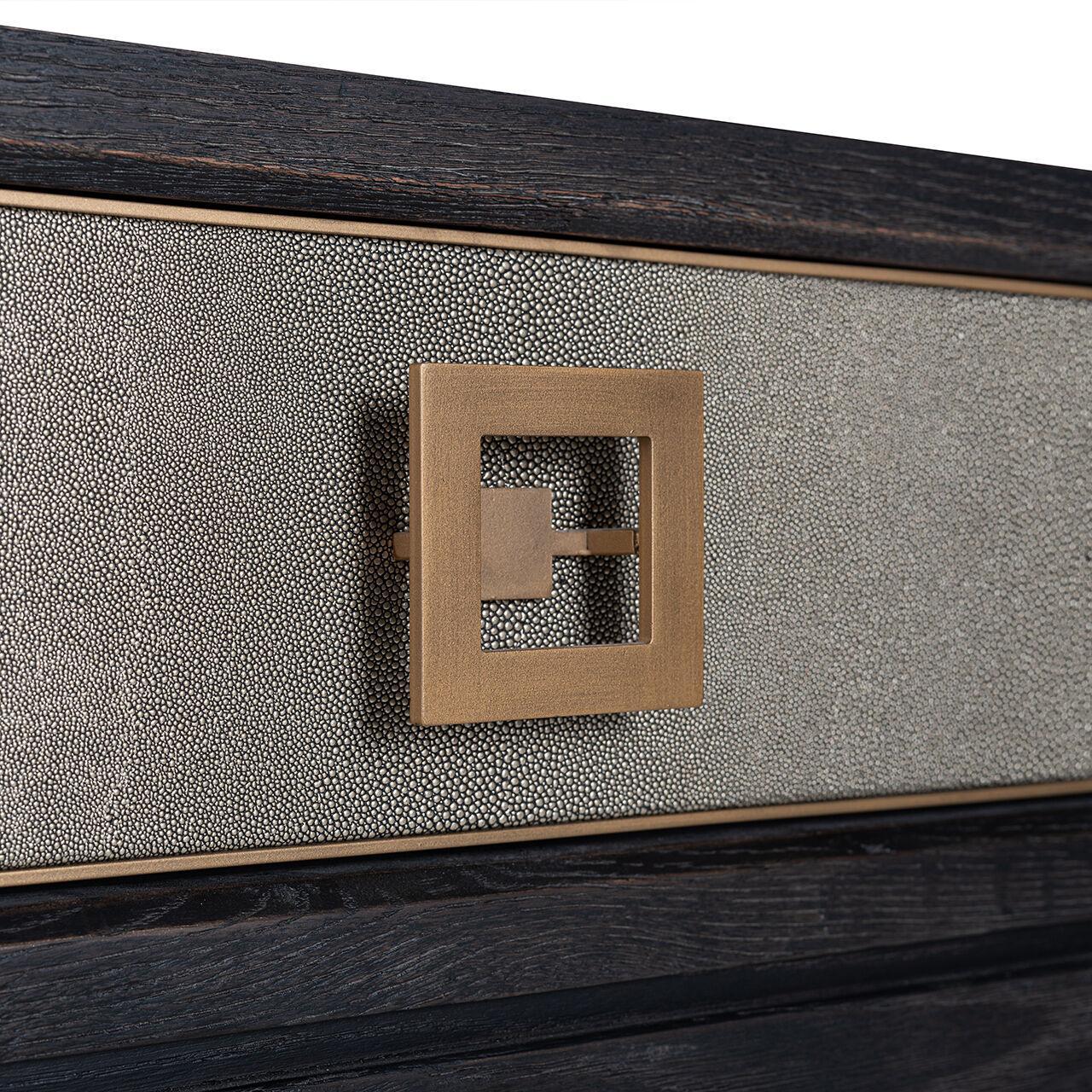 Biurko BLOOMINGVILLE drewno dębowe ze złotym Richmond Interiors Eye on Design