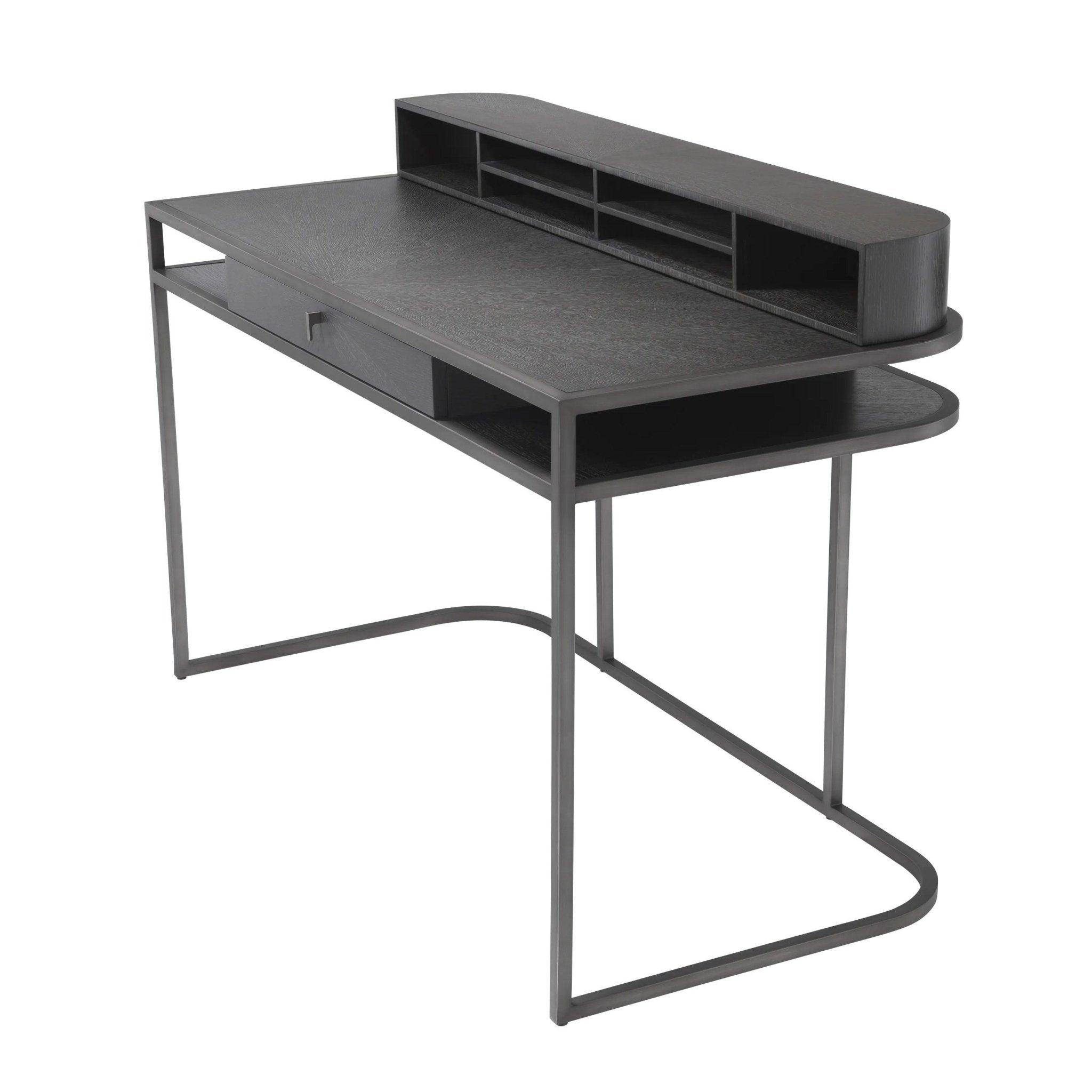 Biurko HIGHLAND grafitowy fornir dębowy Eichholtz Eye on Design