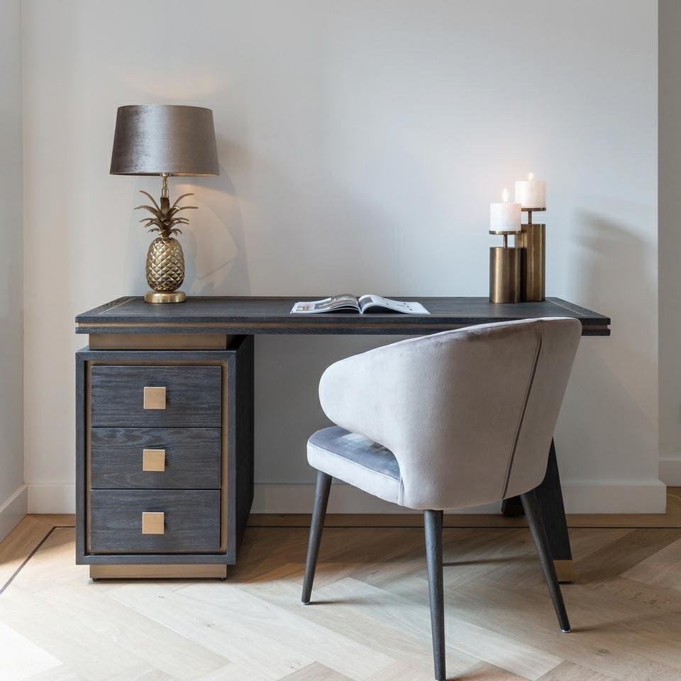 Biurko HUNTER mosiądz Richmond Interiors Eye on Design