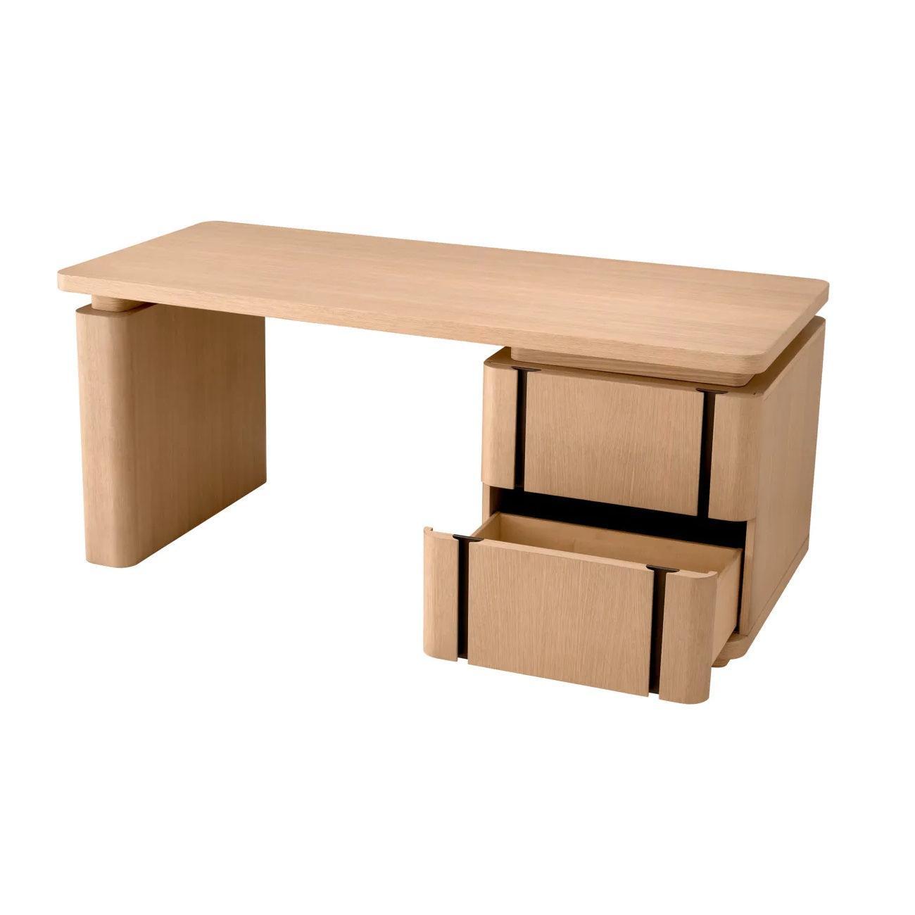 Biurko MODESTO jasnobrązowy fornir dębowy Eichholtz Eye on Design