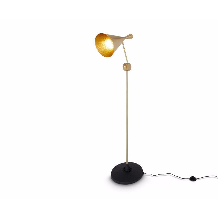 Podlahová lampa BEAT zlatá