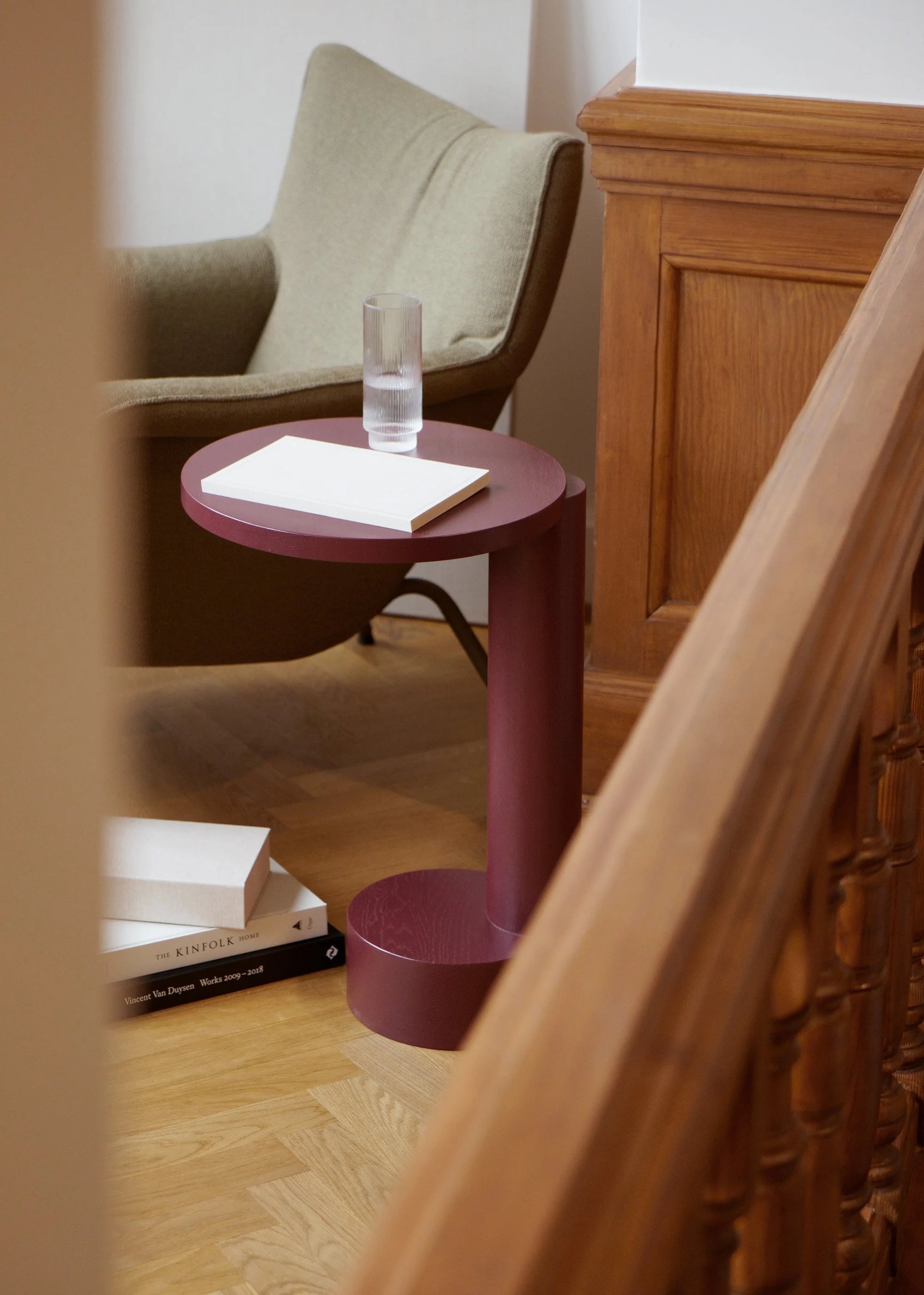 BOLD Burgundy Side Table