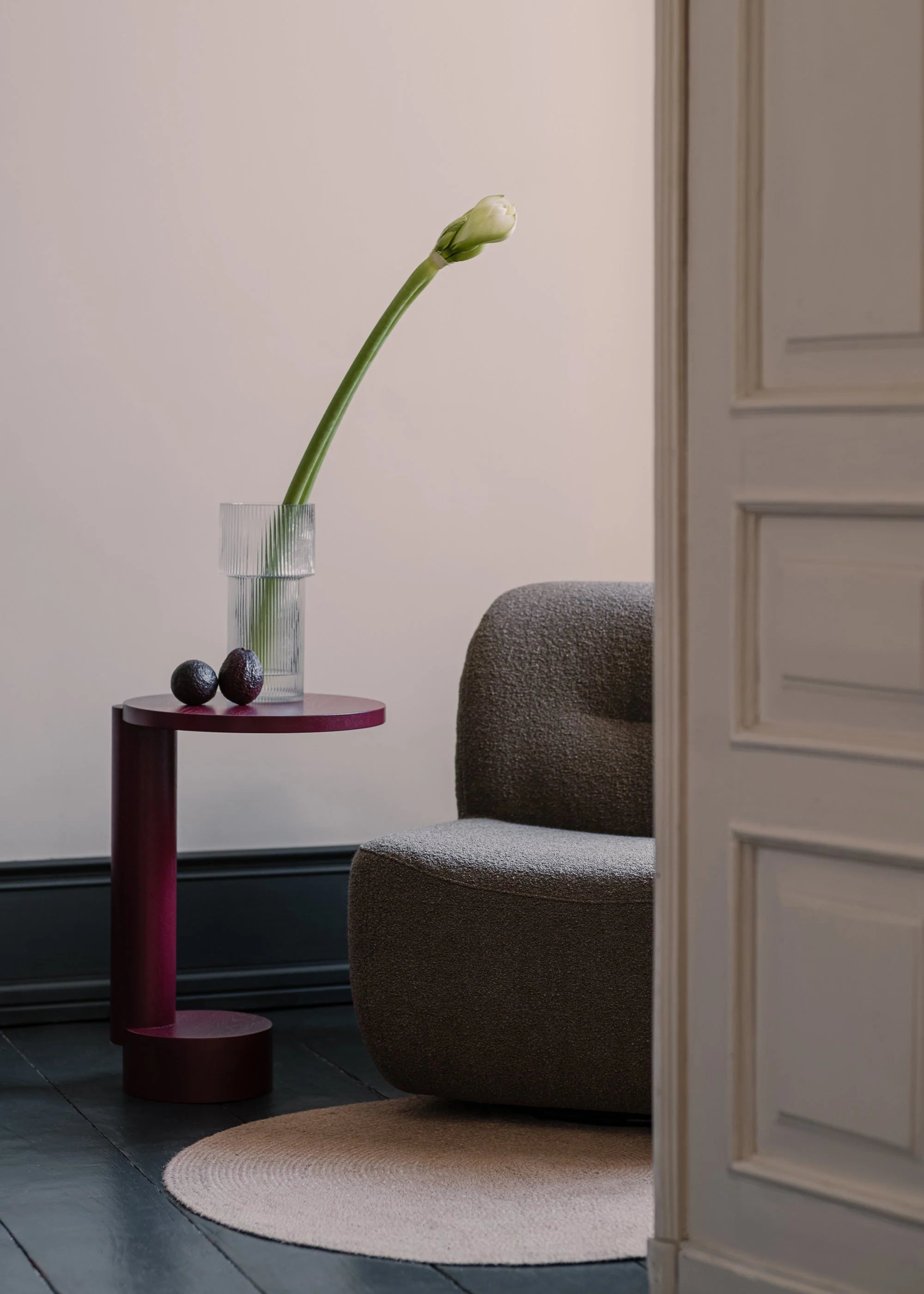 BOLD Burgundy Side Table