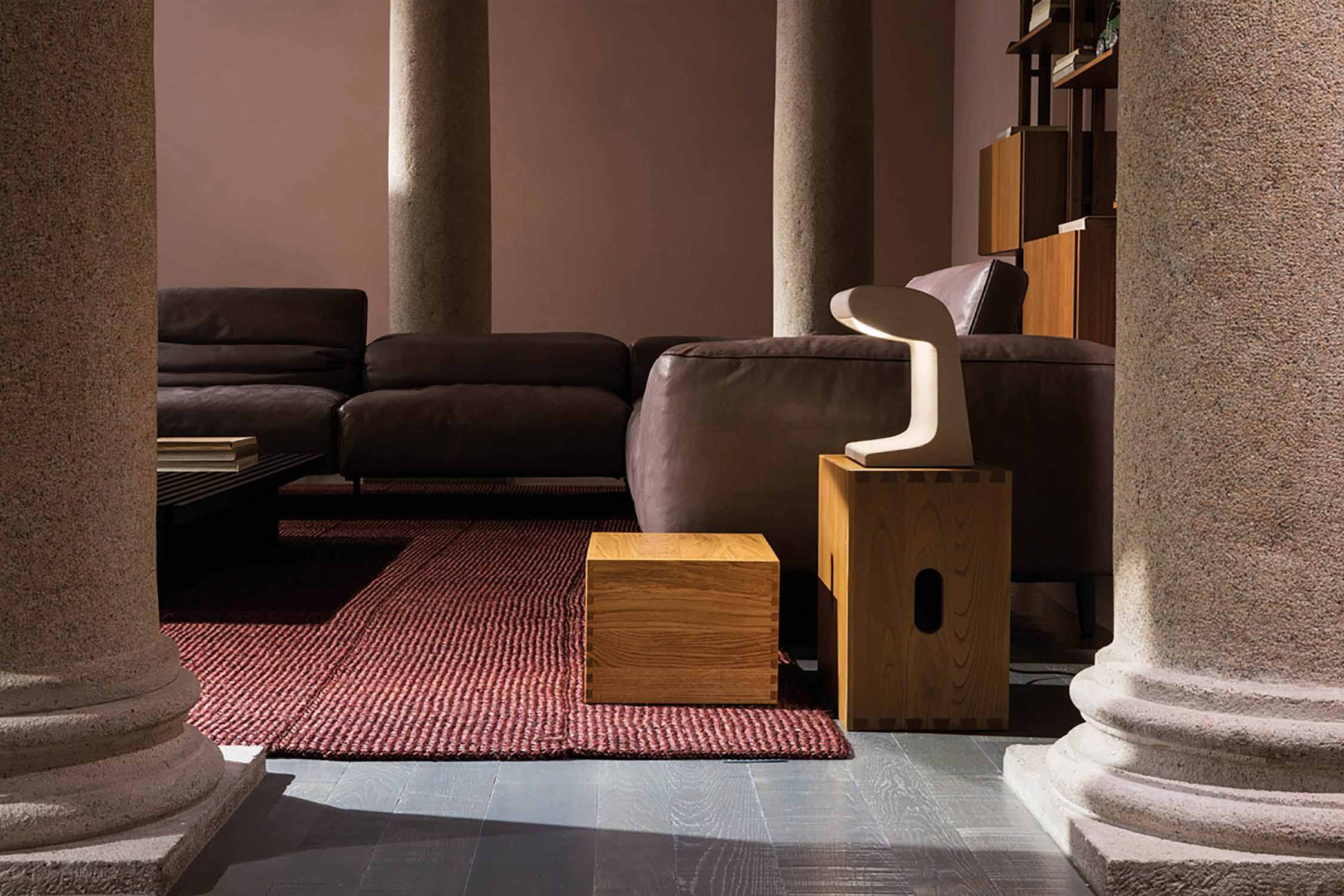 Stolná lampa BORNE BÉTON betón