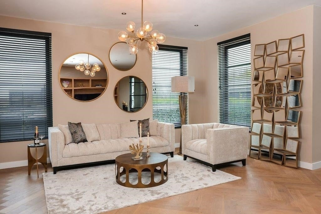 DU PONT side table antique gold