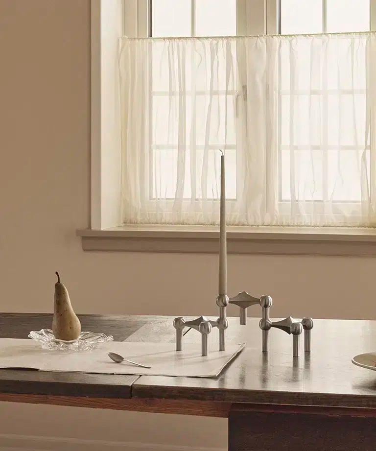 Súprava svietnikov STOFF NAGEL brúsený chróm