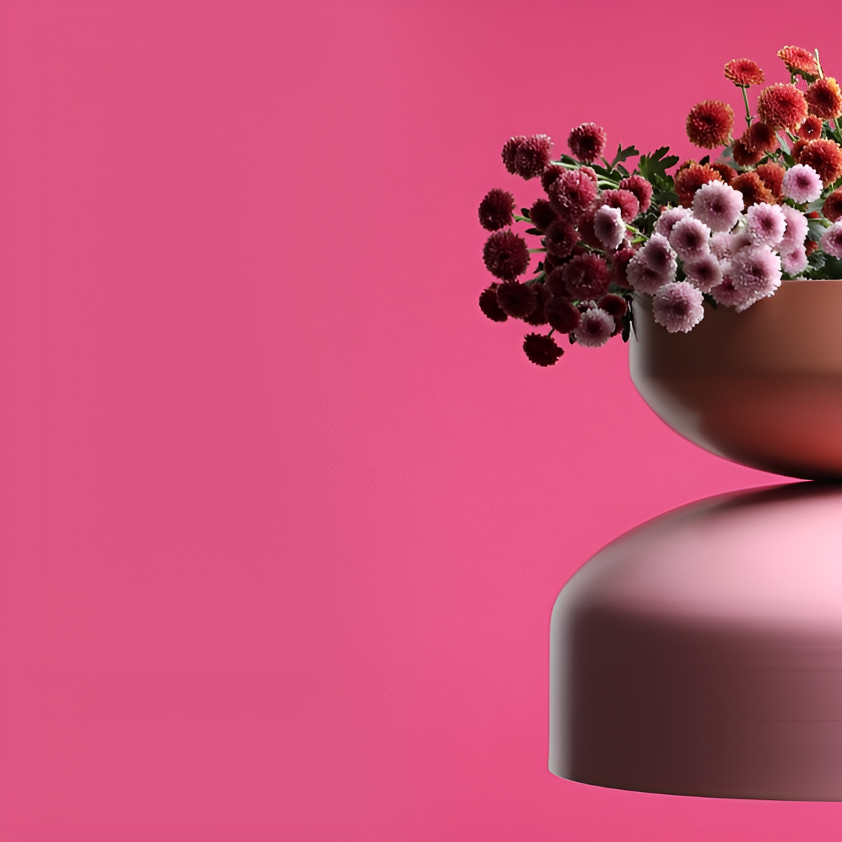 Závesná lampa TULA koralová s ružovou