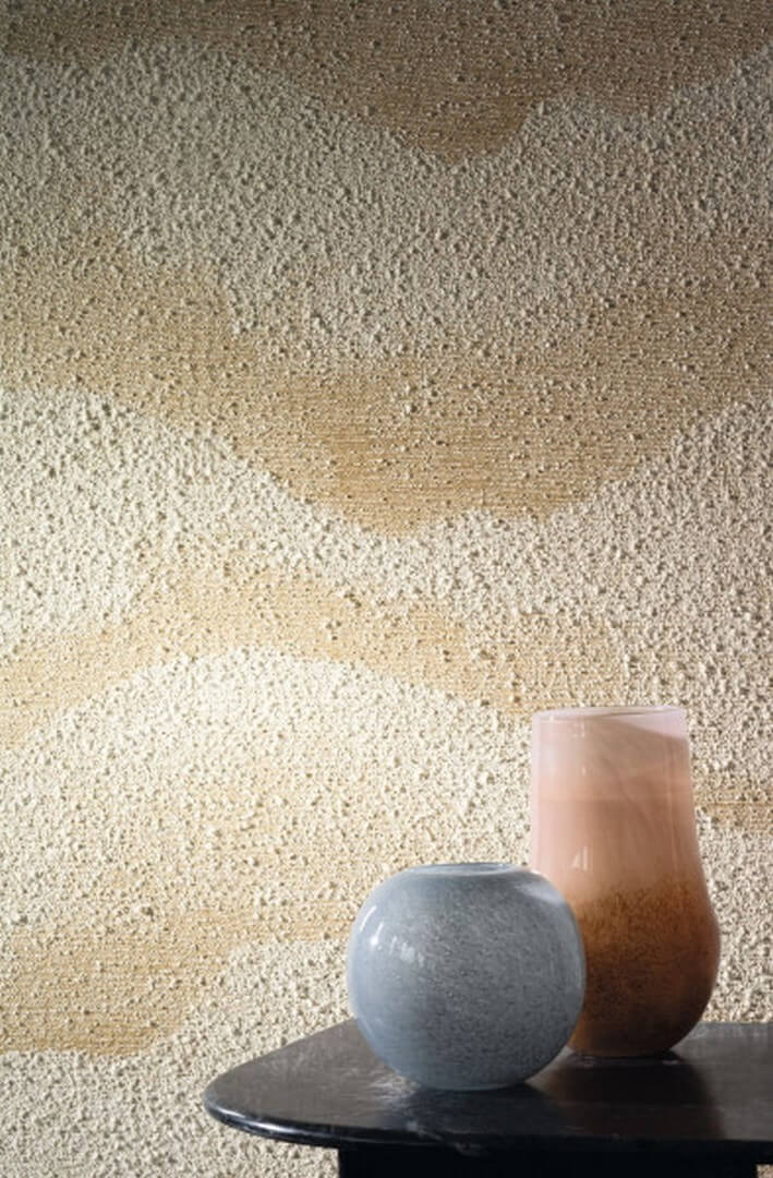 Textilná štruktúrovaná tapeta s motívom oblakov JASPER - SABLE béžová