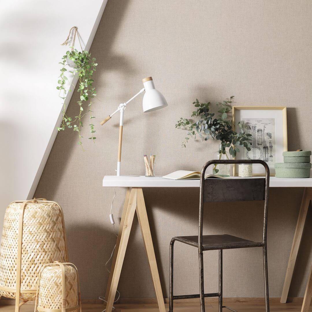 Tapeta UNI MAT LIN béžová