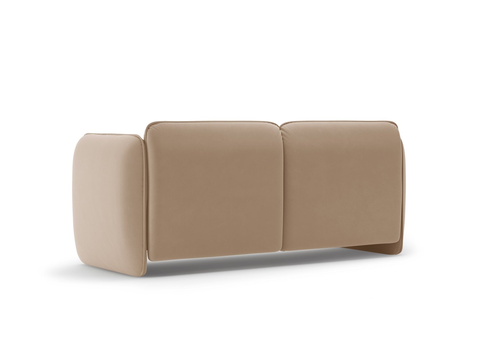 Sofa z jemného velúru 2-miestna GEORGIA mandľová béžová