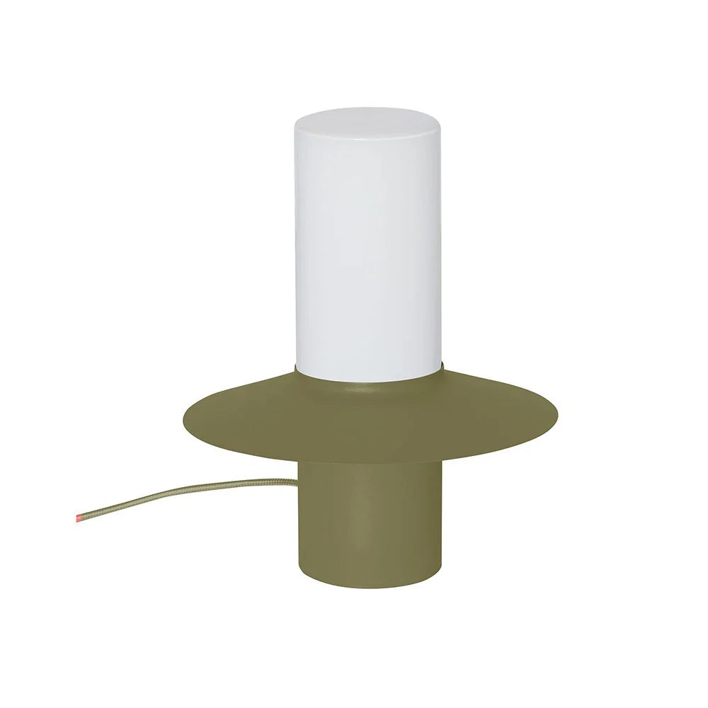 Stolná lampa CAPONIO olivová