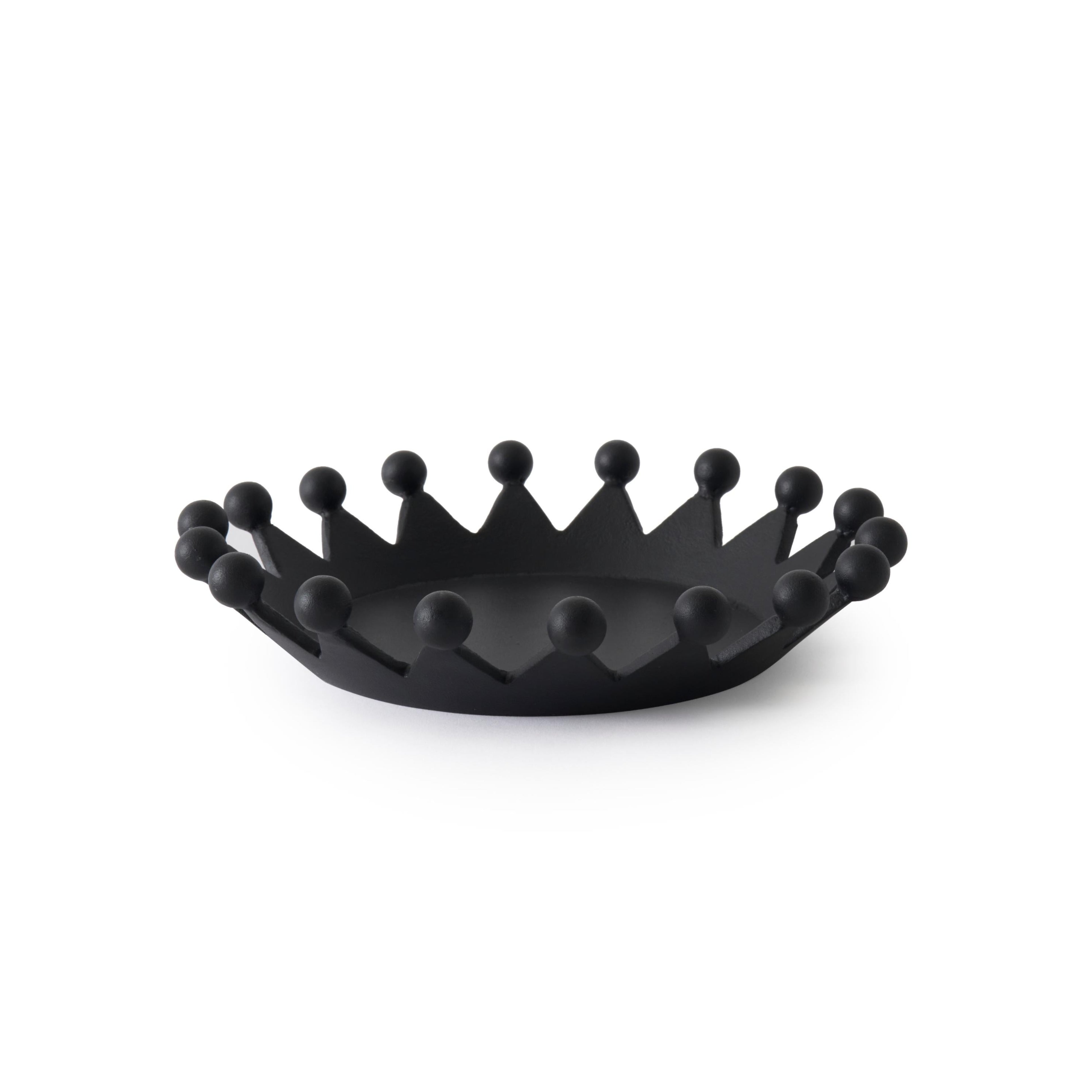 Dekorácia CAST CROWN čierna