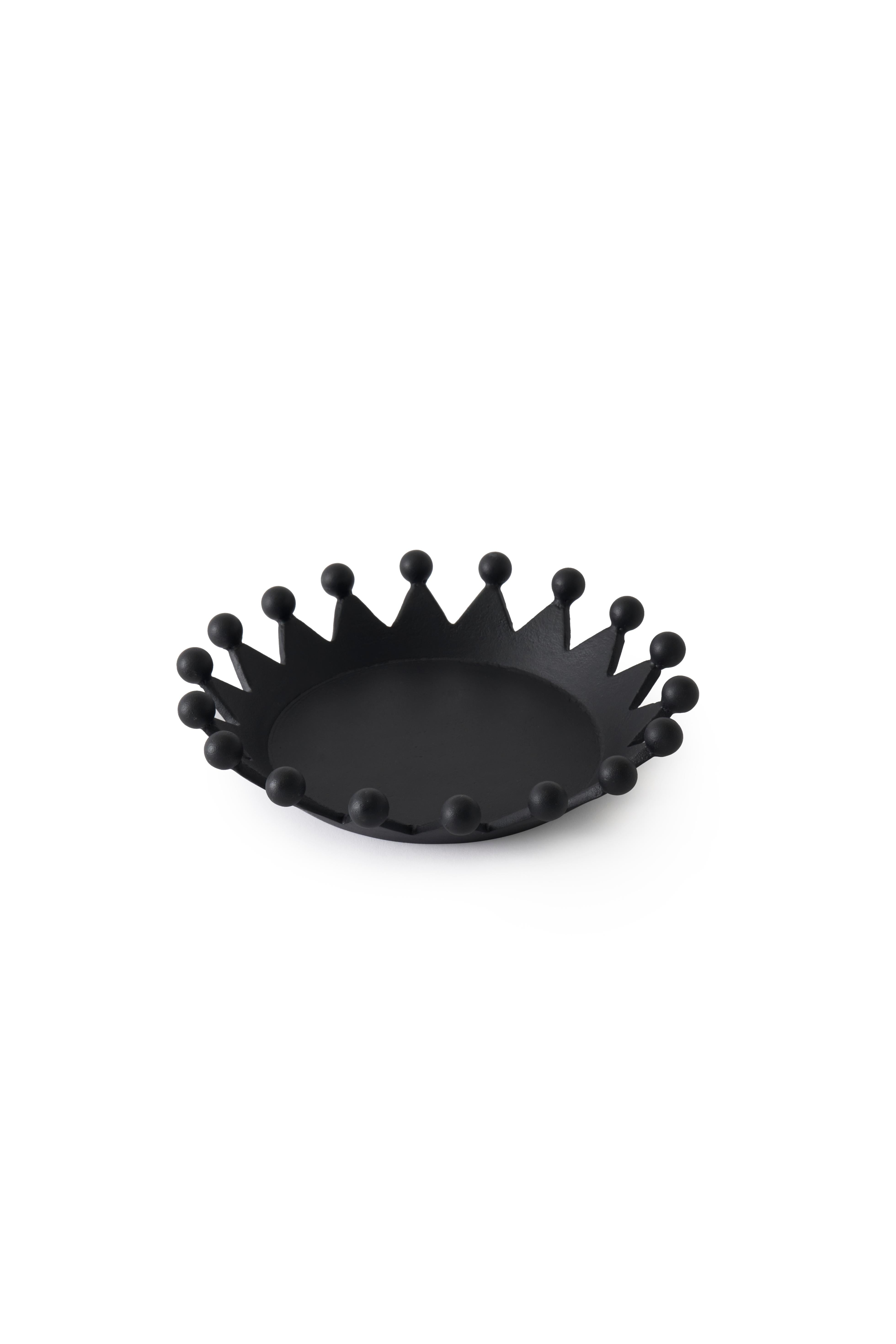 Dekorácia CAST CROWN čierna