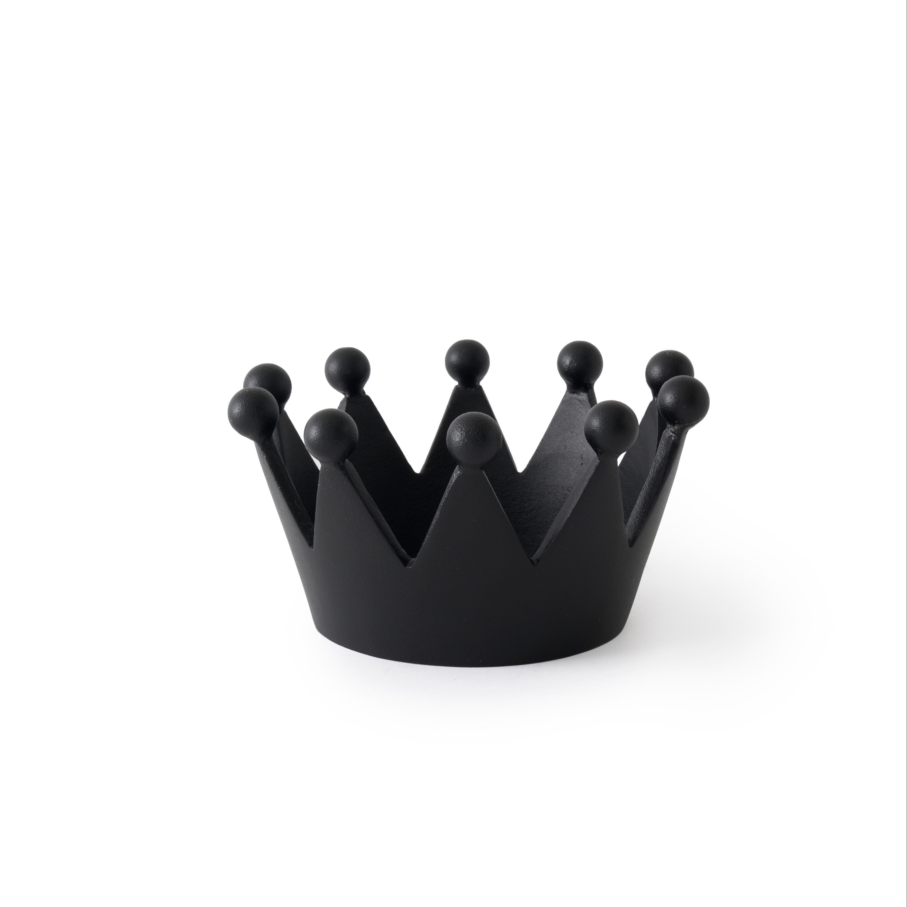 Dekorácia CAST CROWN čierna