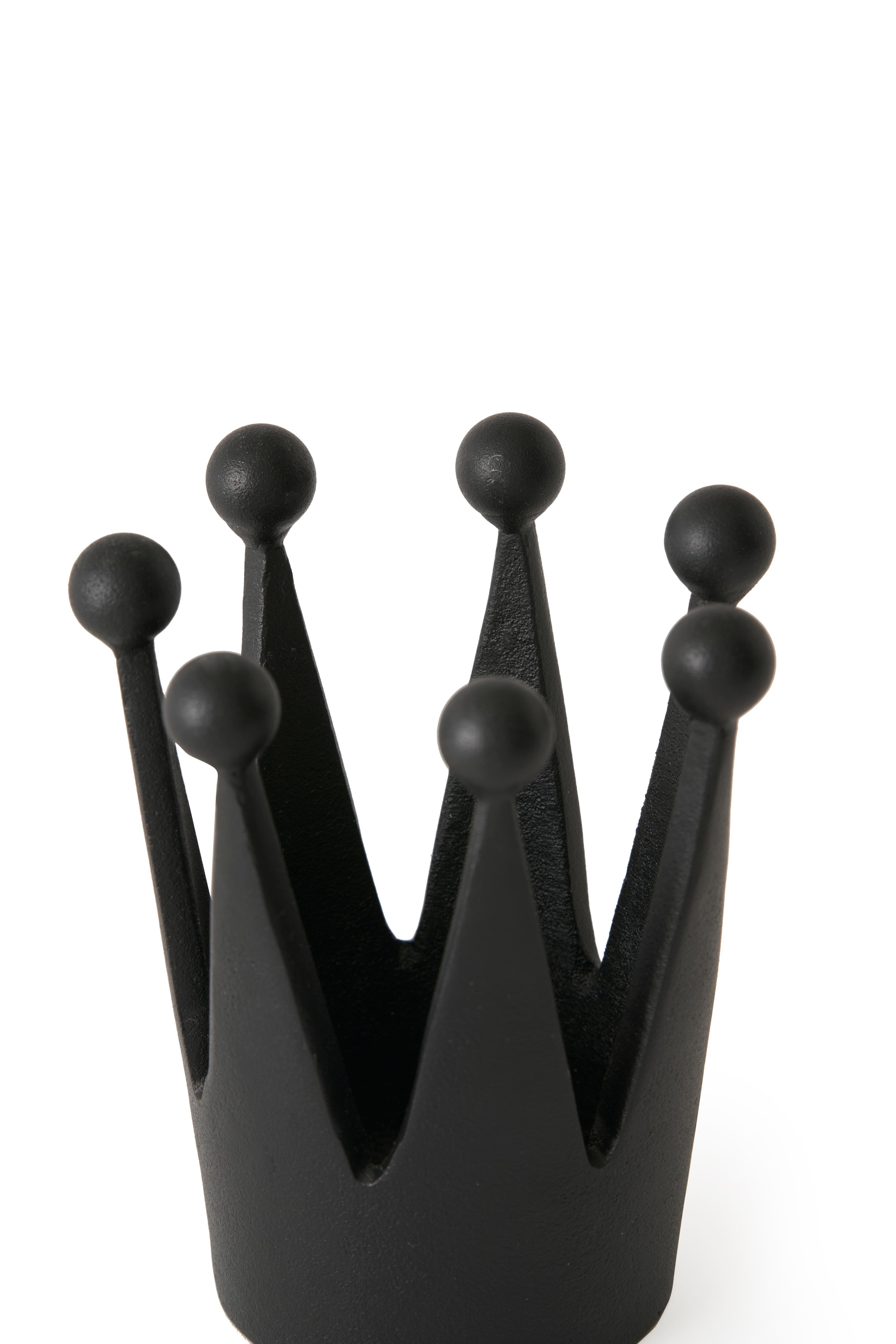 Dekorácia CAST CROWN čierna