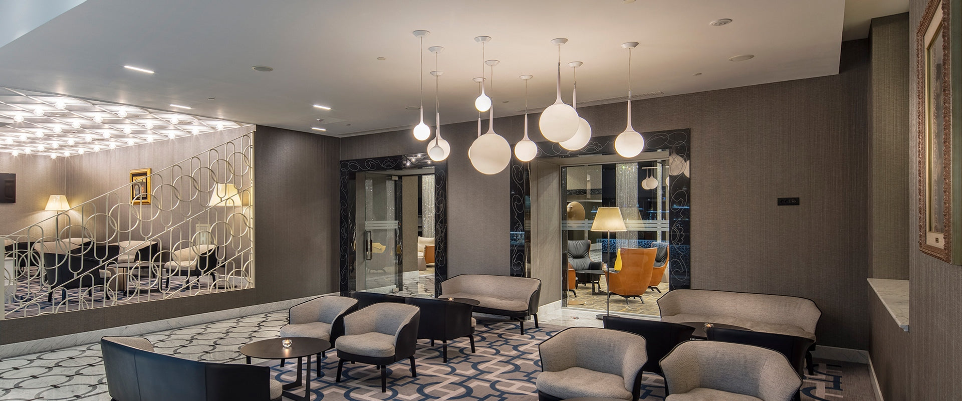 Závesná lampa CASTORE biela