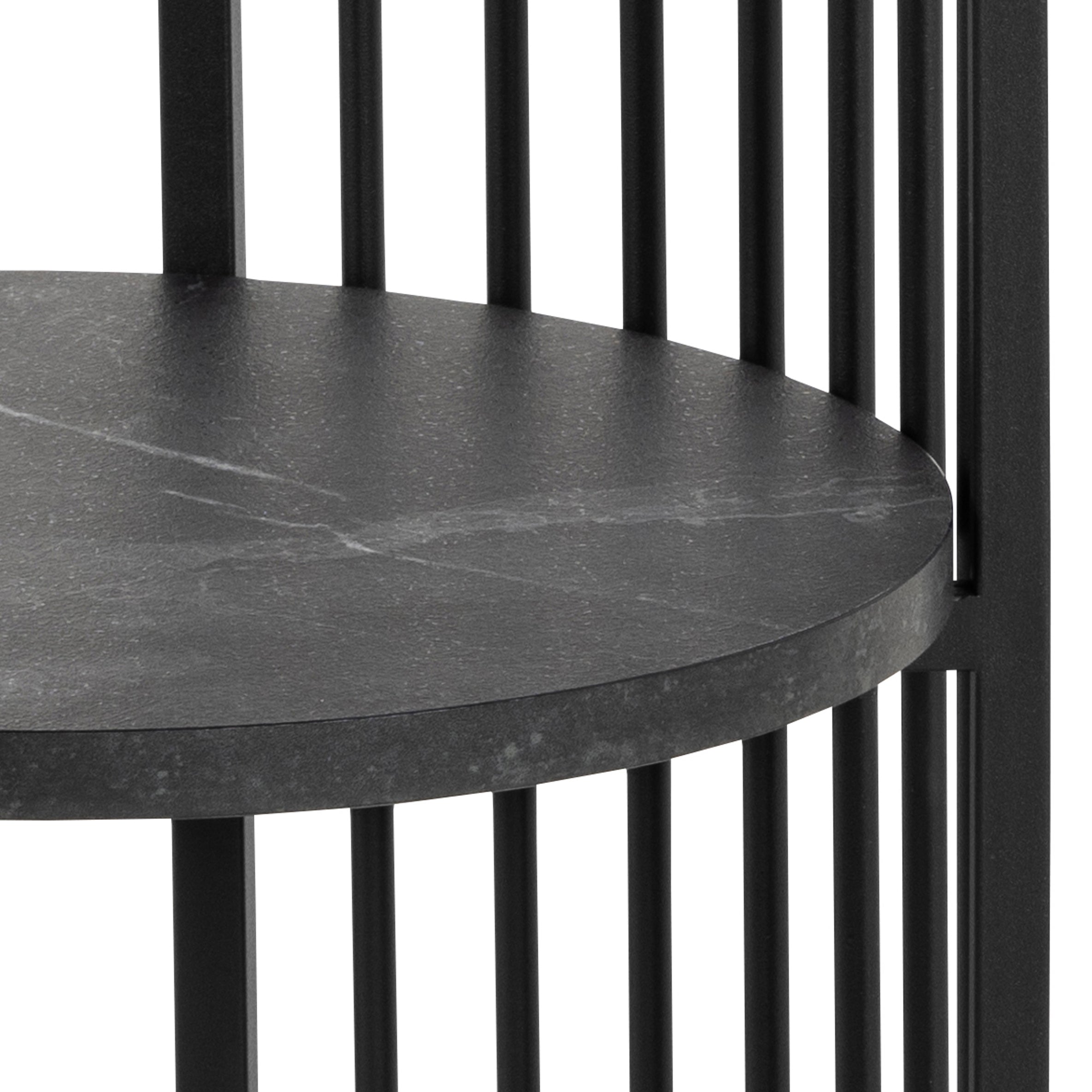 Nočný stolík STRINGTON čierny