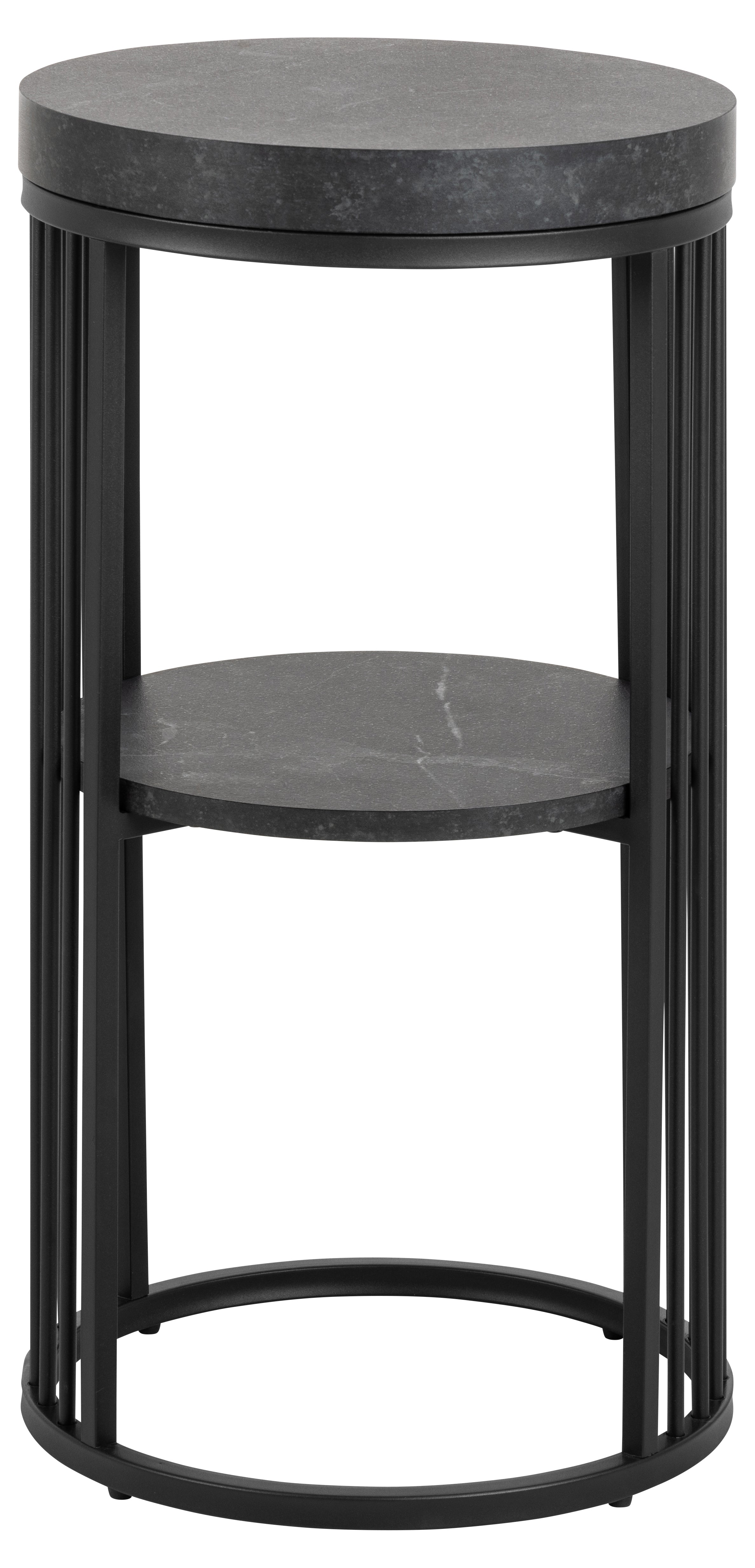 Nočný stolík STRINGTON čierny