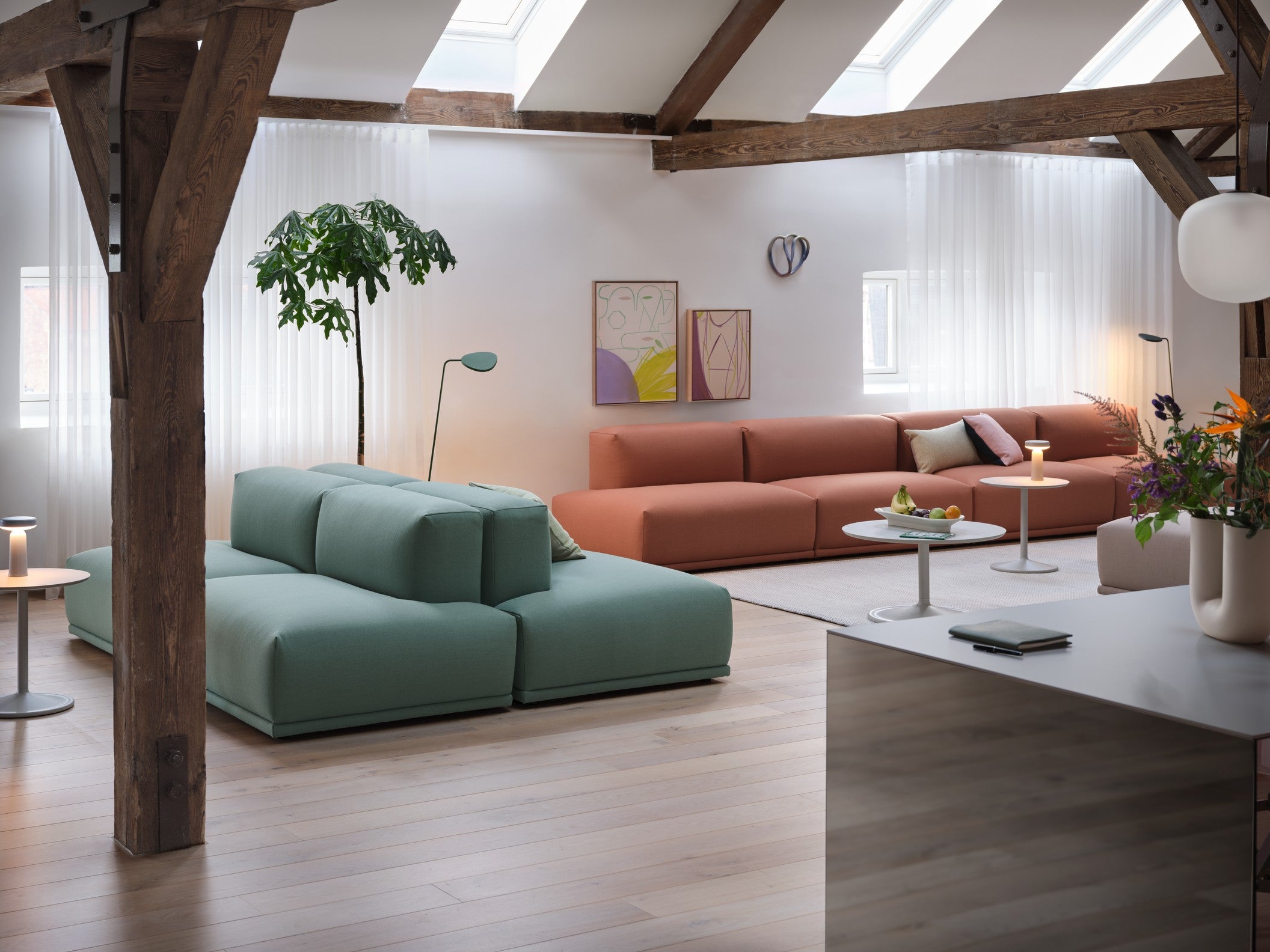 SOFT light gray coffee table
