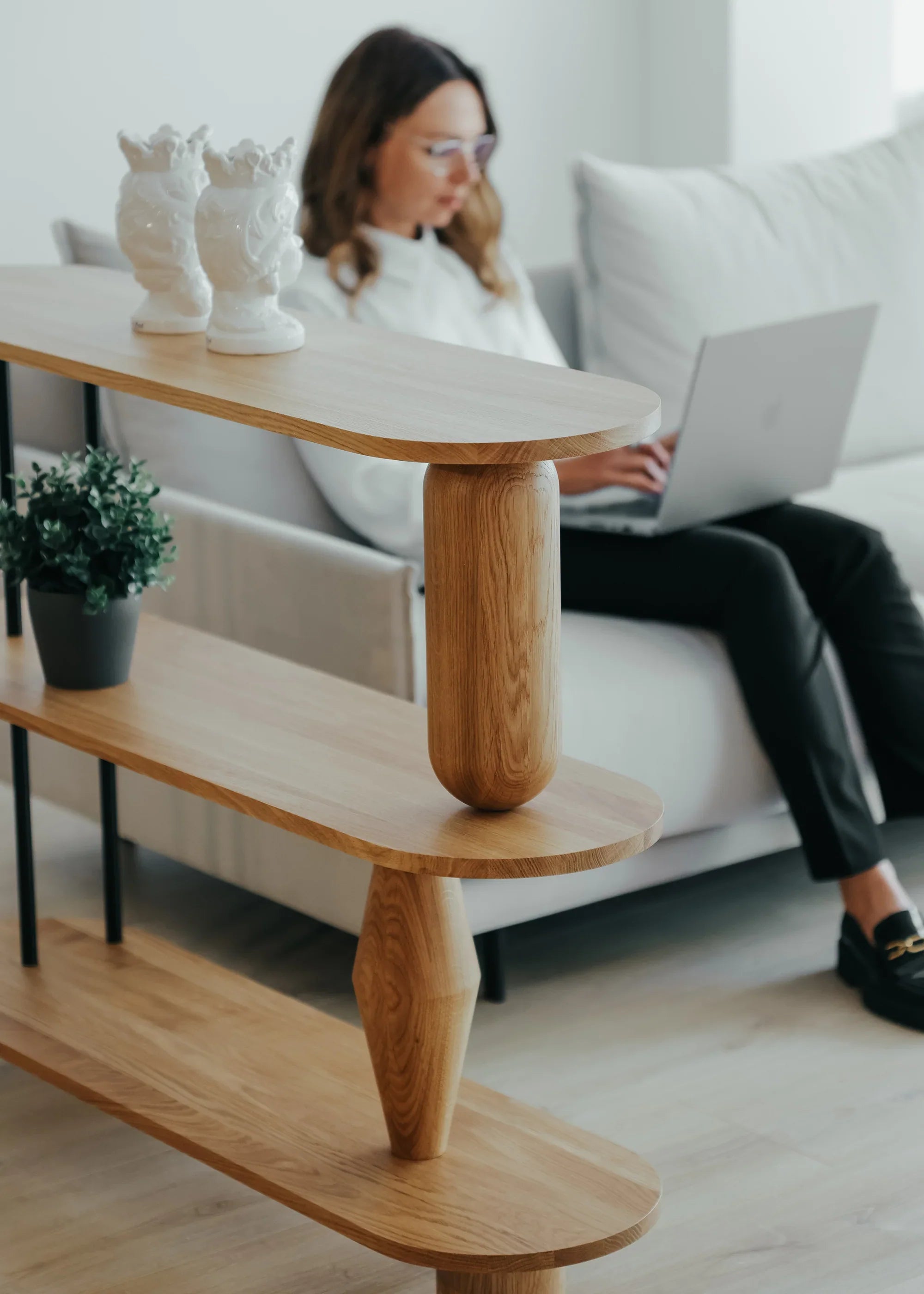 VAZOO Shelf Green Oak Wood