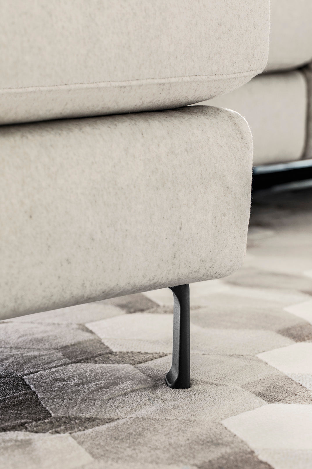 Left-sided corner sofa NORMA upholstered