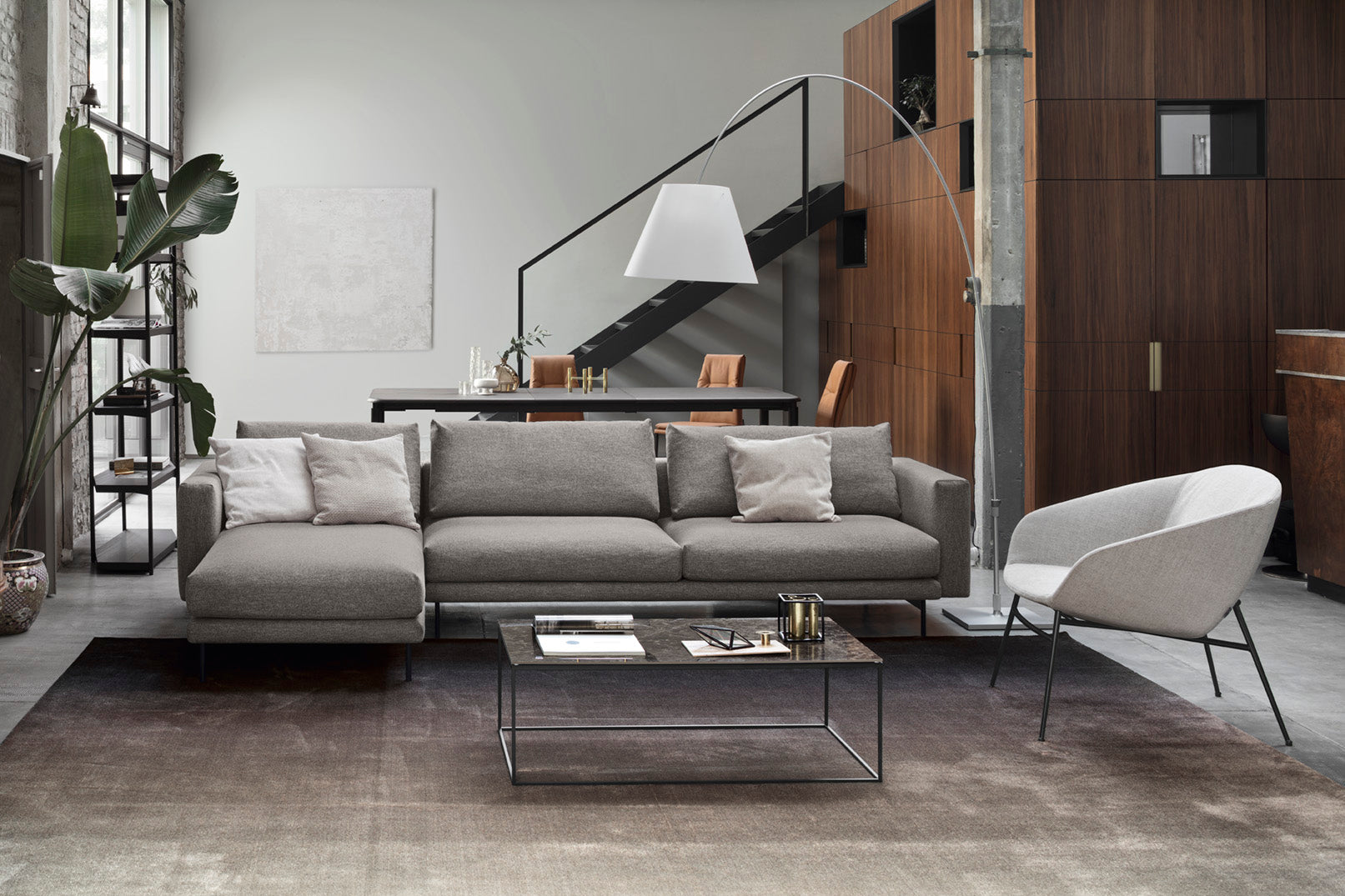 Right-sided upholstered corner sofa ROD