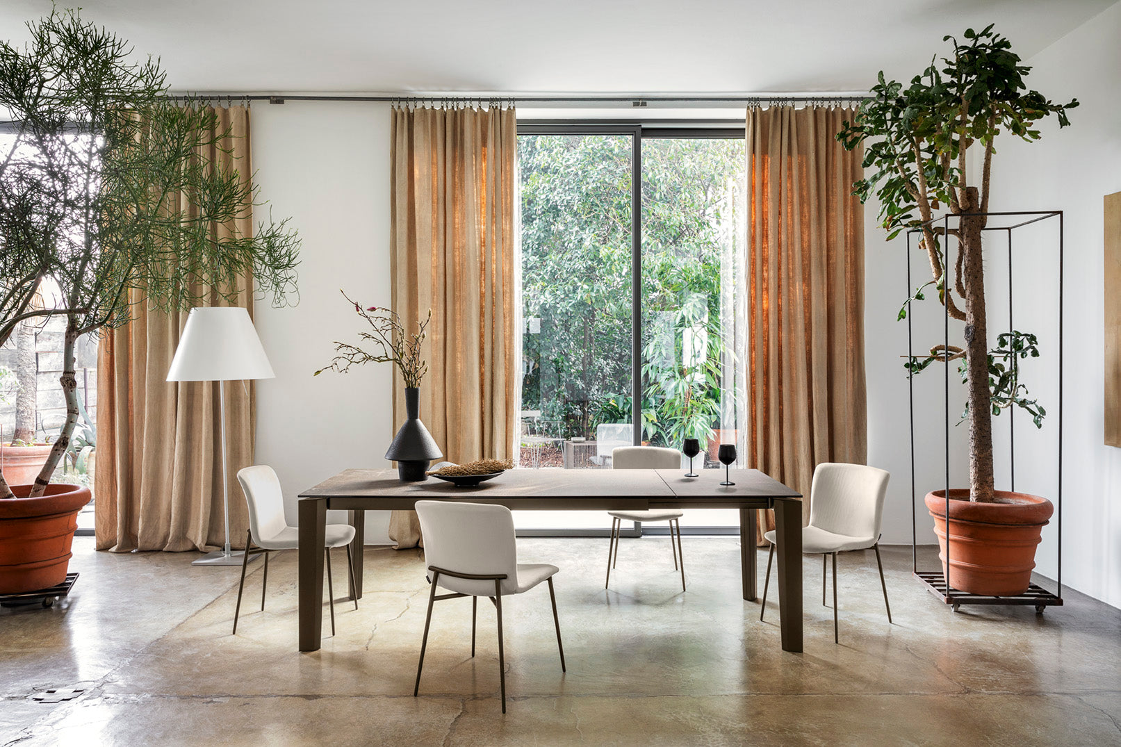 LOVE upholstered chair with a black base