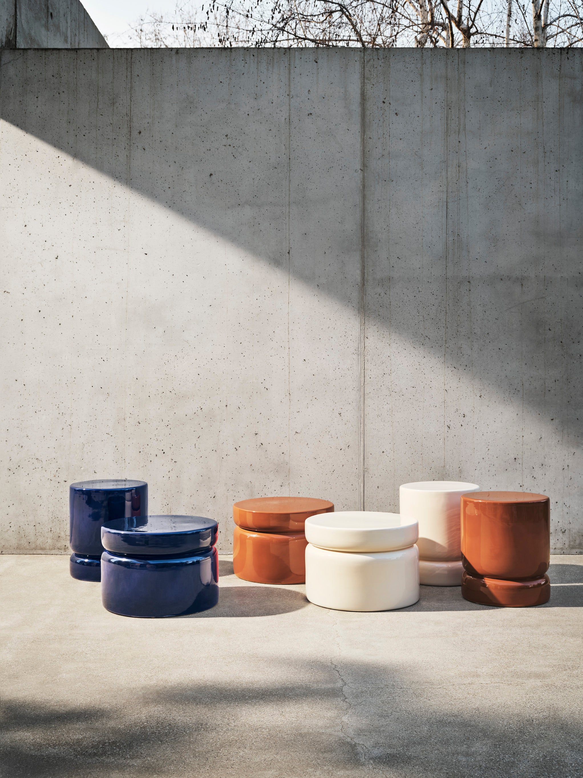 White BAMBU Side Table