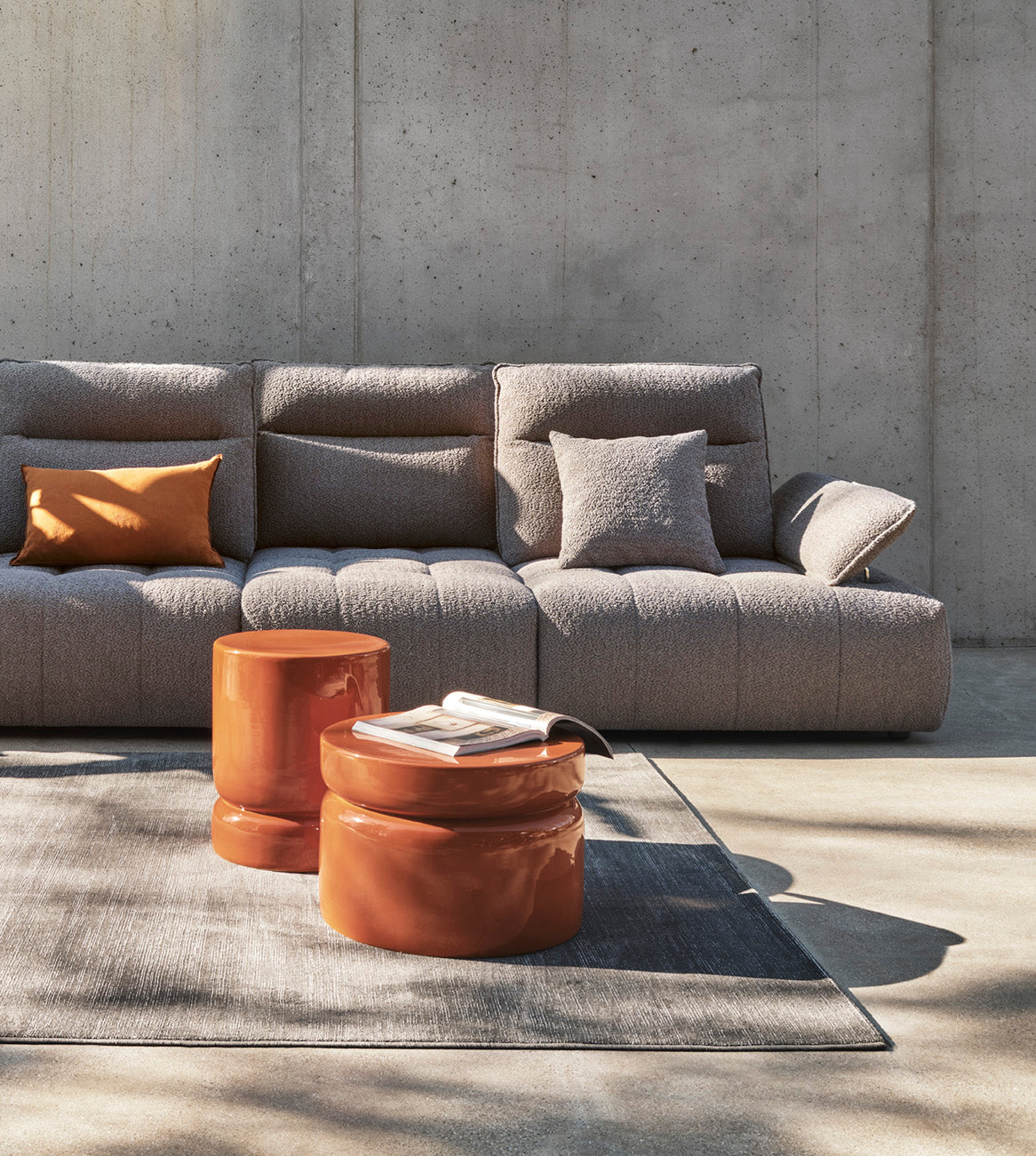 Kávový stolík BAMBU oranžový