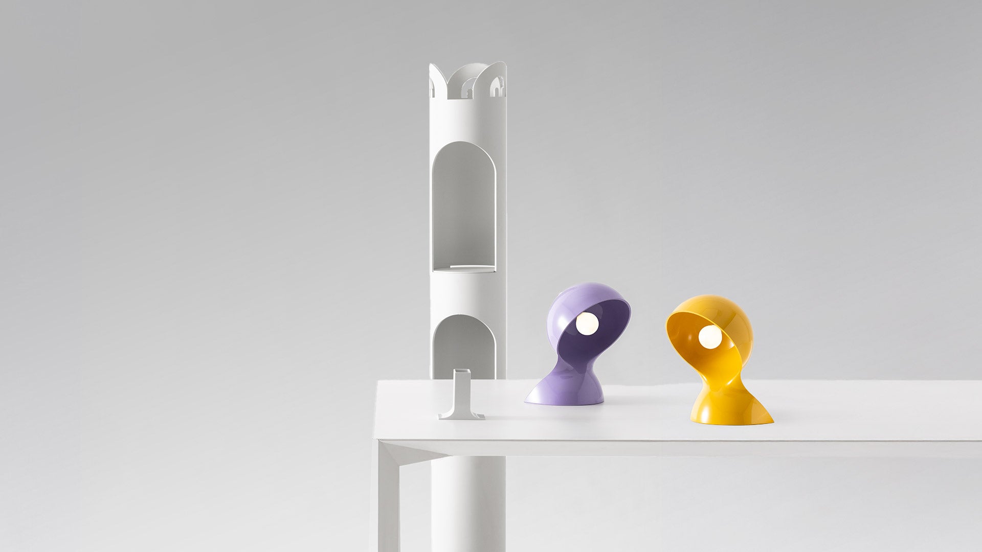 Stolná lampa DALÙ lila