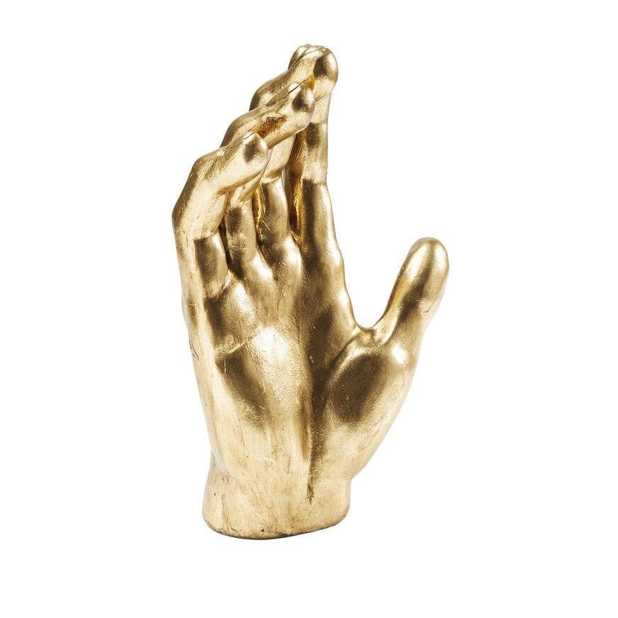 Dekoracja w kształcie dłoni w kolorze złotym Kare Design Eye on Design