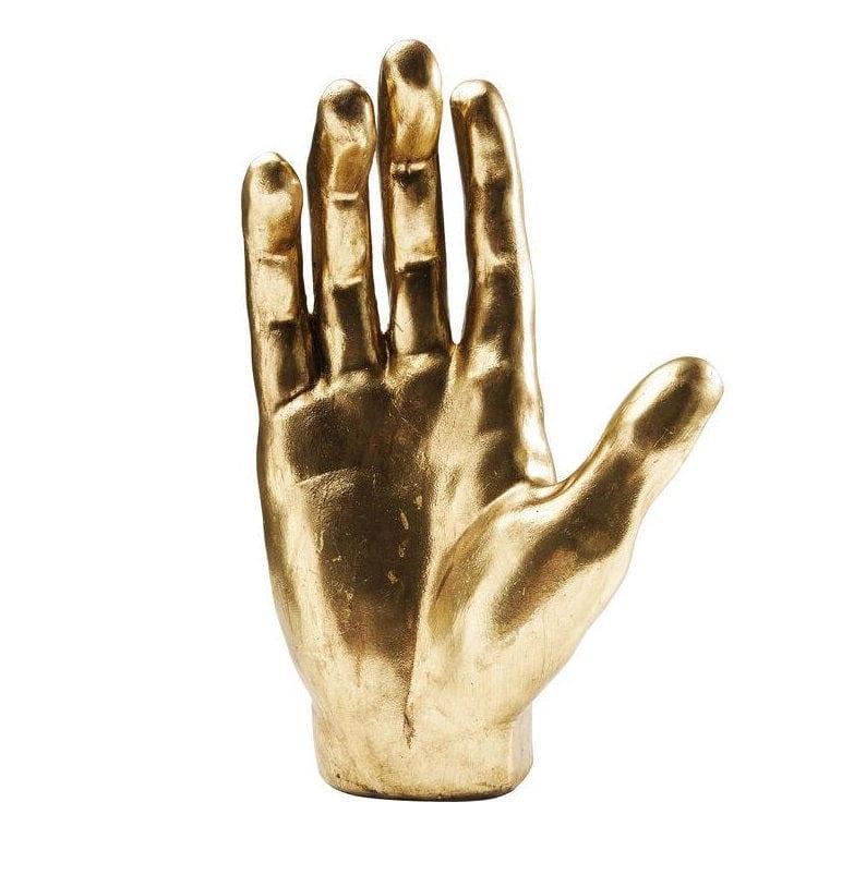 Dekoracja w kształcie dłoni w kolorze złotym Kare Design Eye on Design