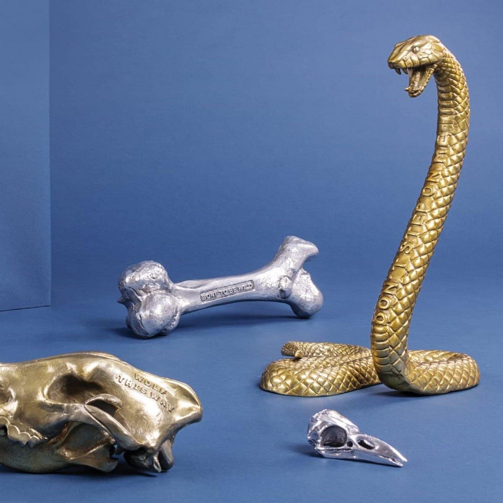 Dekoracja WUNDERKAMMER SNAKE złoty Seletti Eye on Design