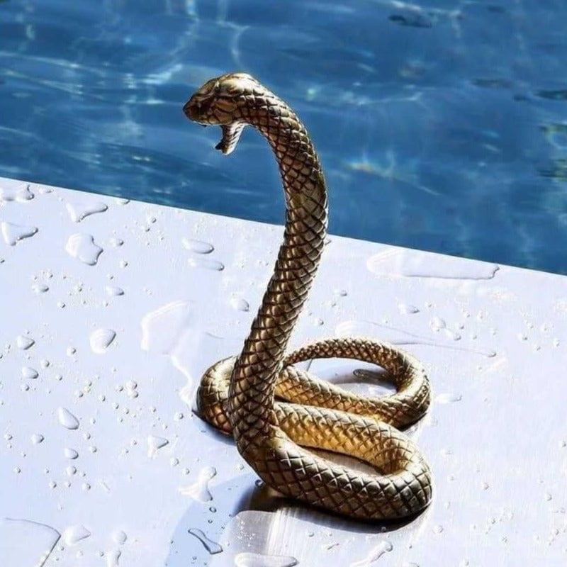 Dekoracja WUNDERKAMMER SNAKE złoty Seletti Eye on Design