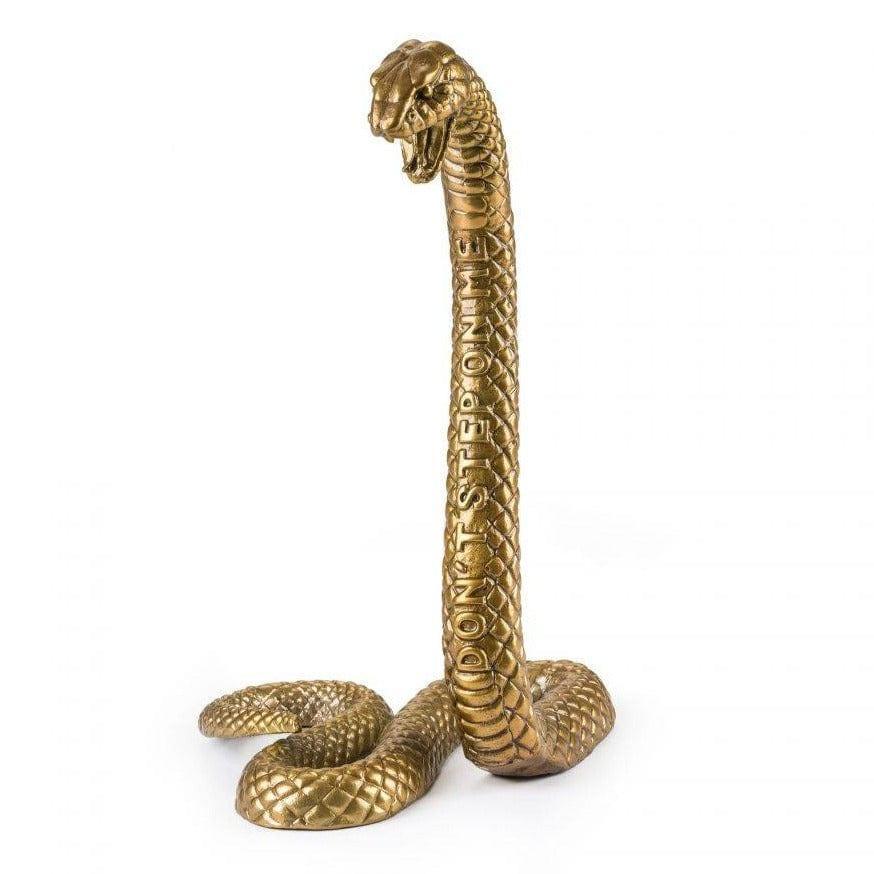 Dekoracja WUNDERKAMMER SNAKE złoty Seletti Eye on Design