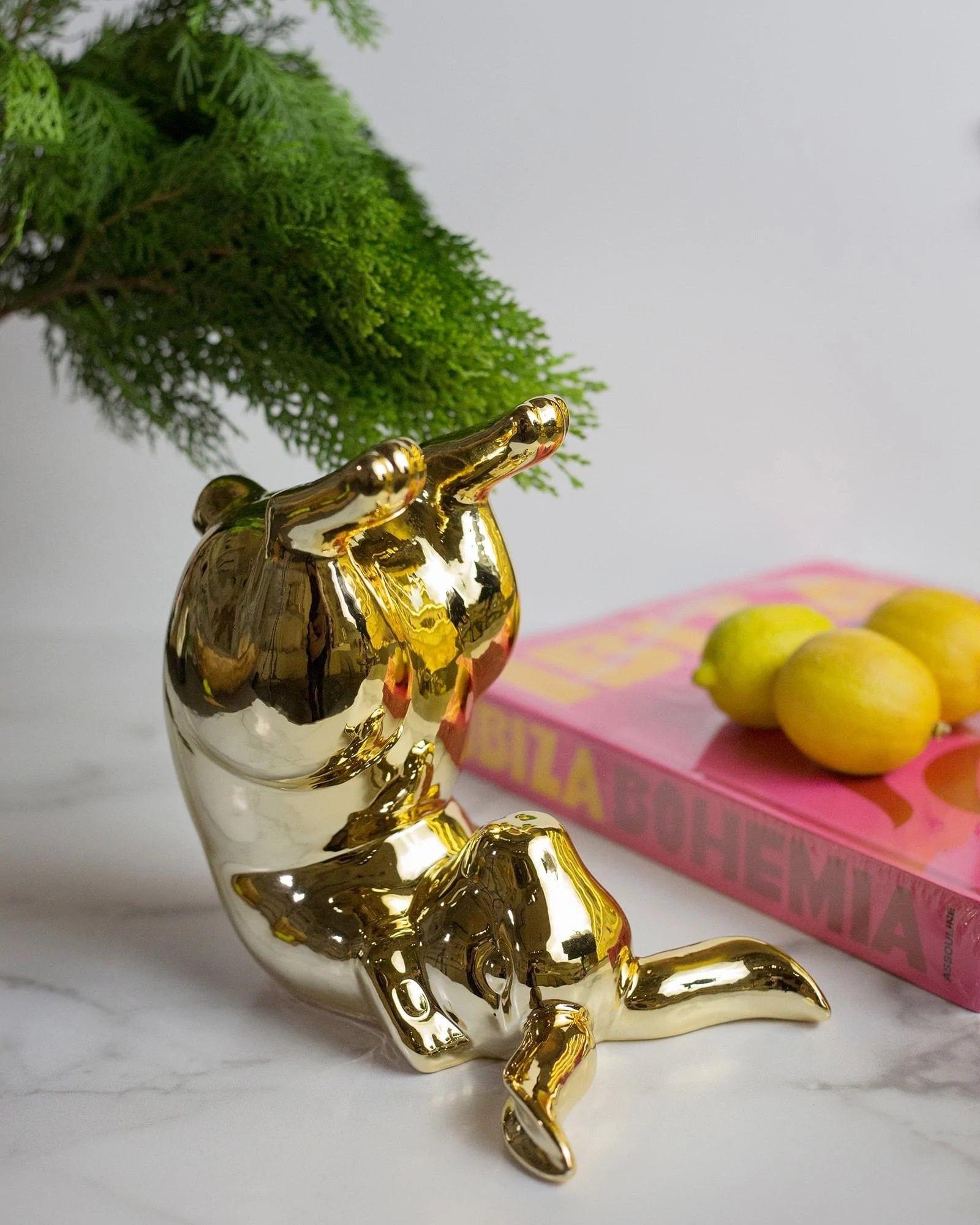 Dekoracyjna skarbonka BUNNY BUM złoty Pols Potten Eye on Design