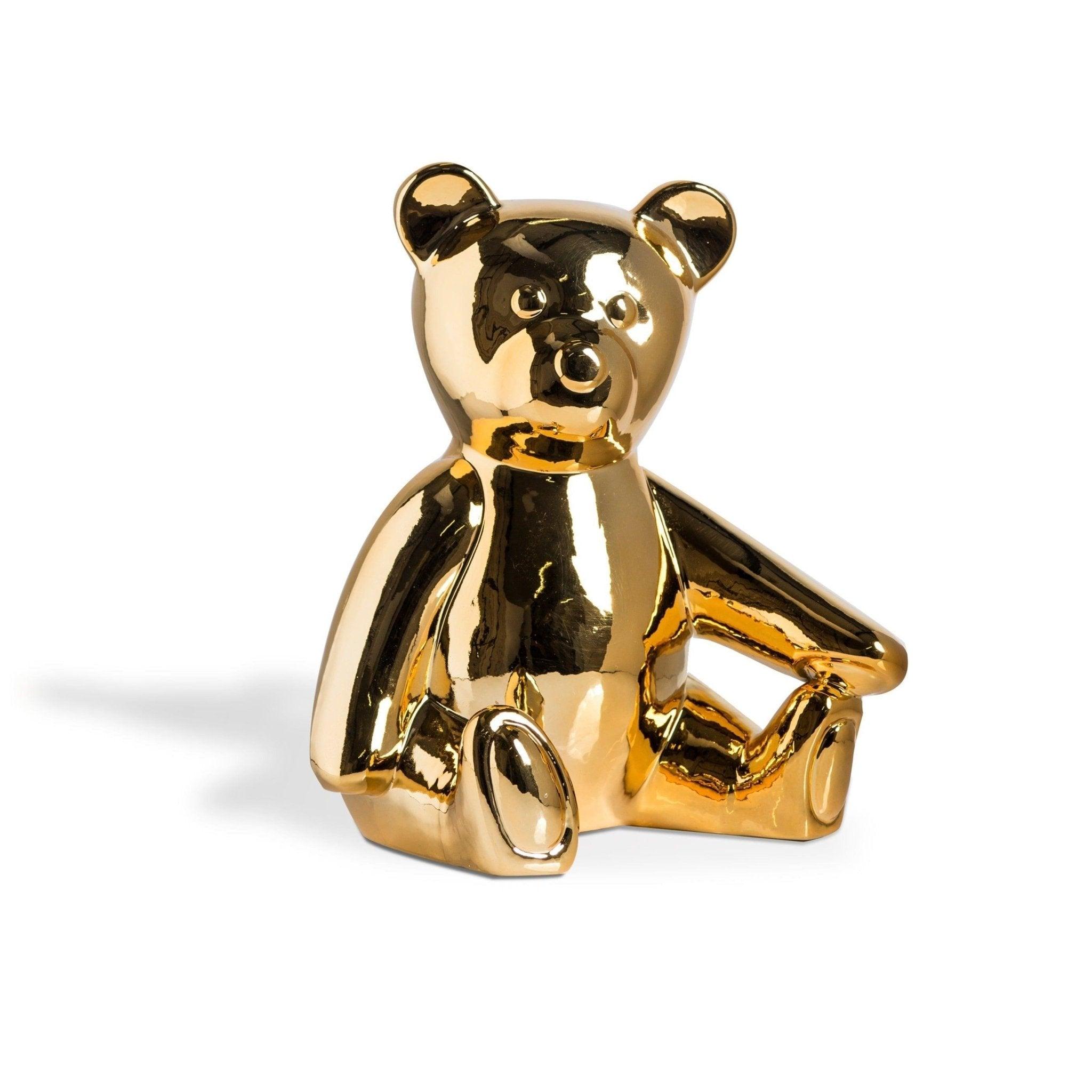 Dekoracyjna skarbonka TEDDY złoty Pols Potten Eye on Design