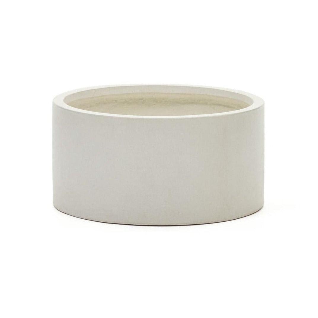 Donica ogrodowa okrągła AIGUABLAVA biały cement La Forma Ø62x30 cm Eye on Design