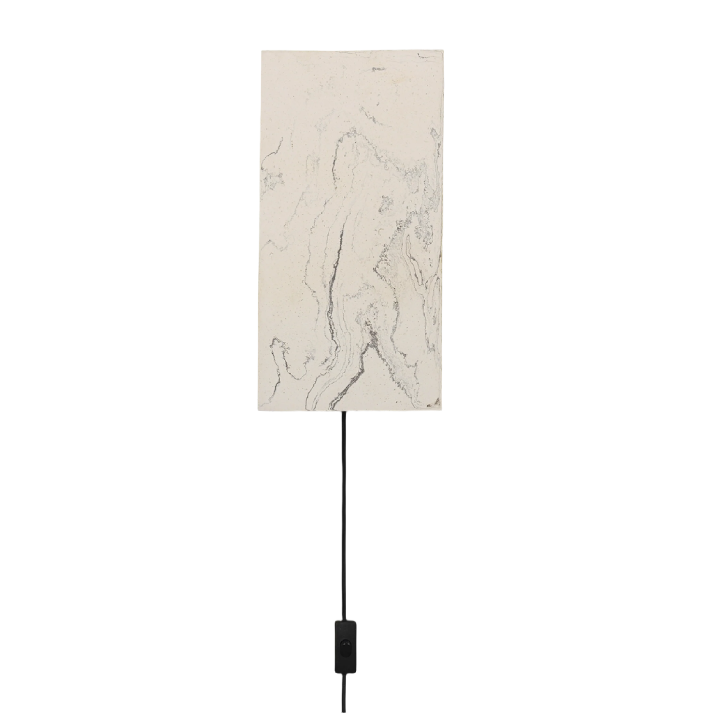 Nástenná lampa ARGILLA mramorová biela