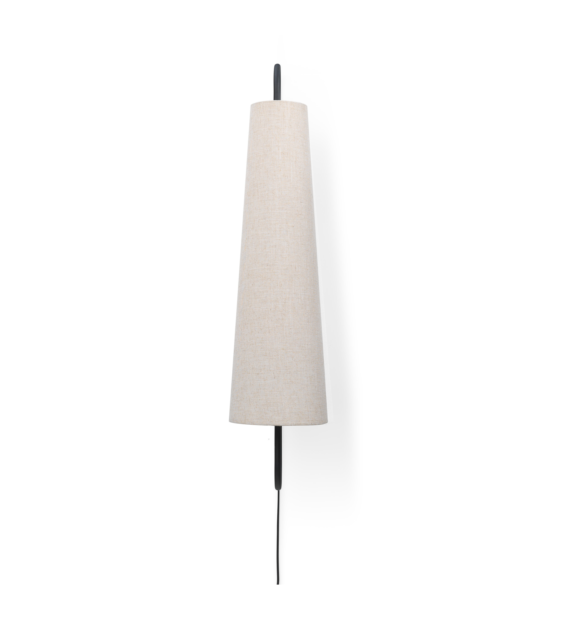 Nástenná lampa ANCORA zlomená biela s čiernym rámom