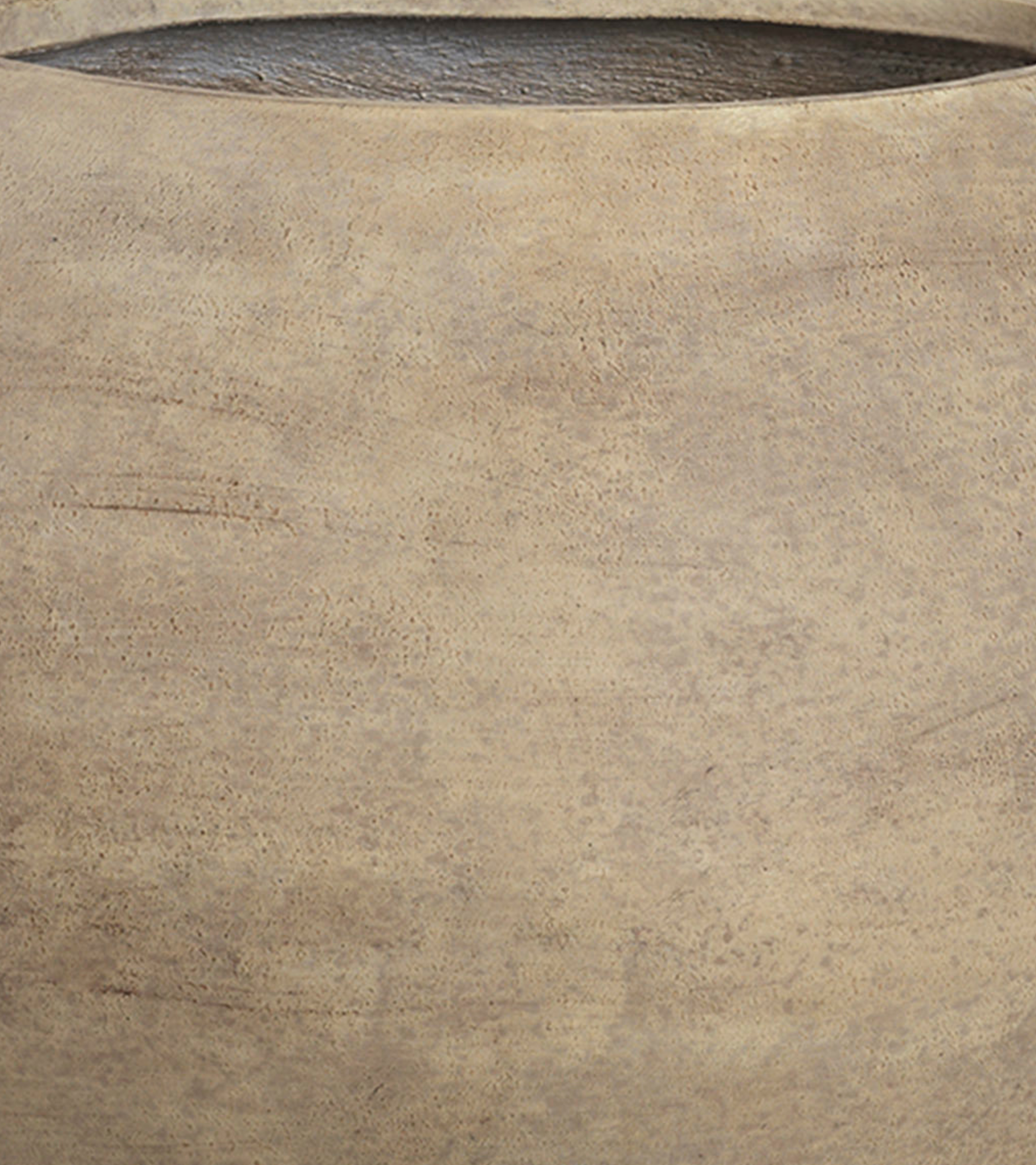 DODU TALL planter brown cement