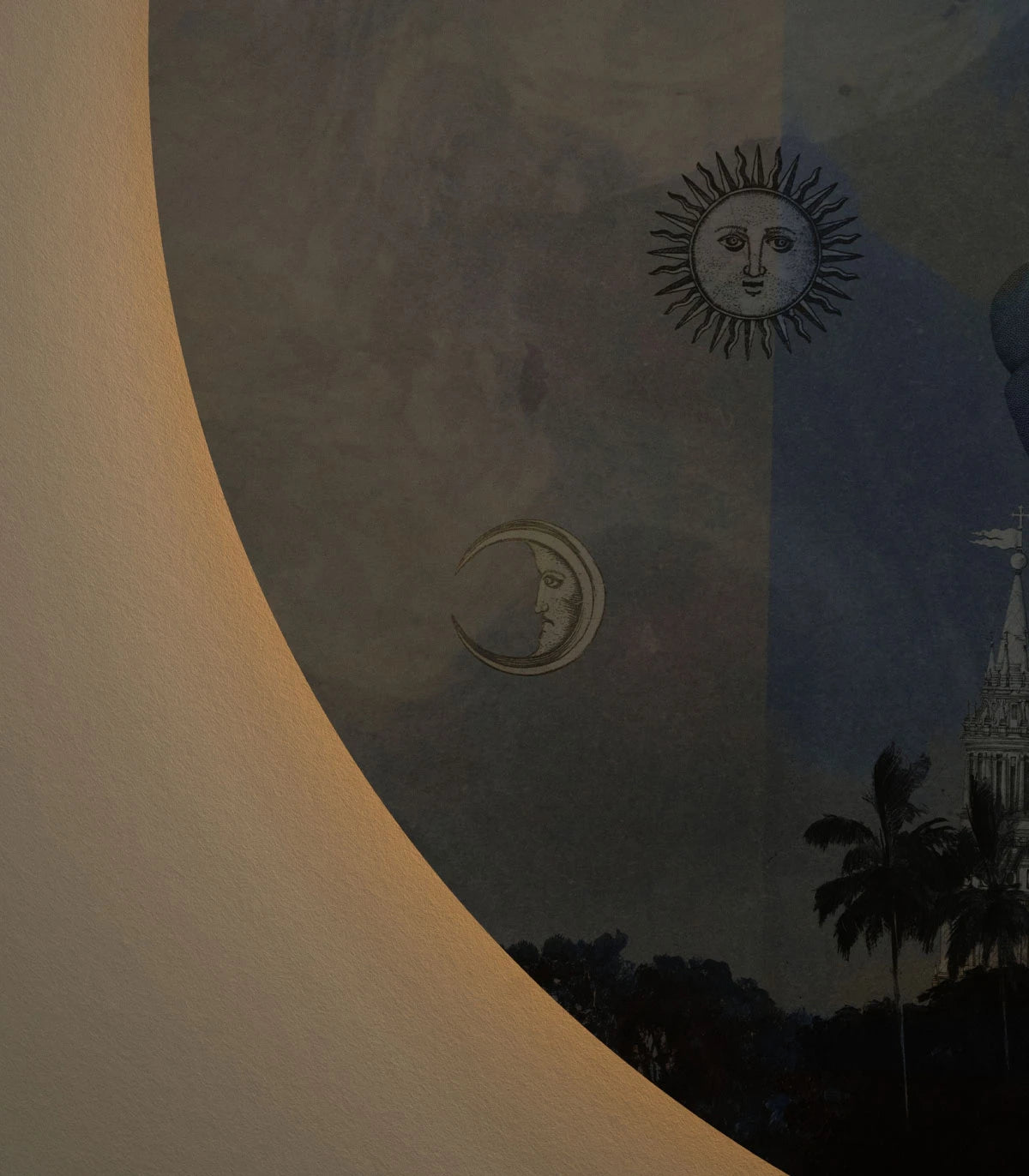 Nástenná lampa DOTS LIGHTING - AMORE modrá