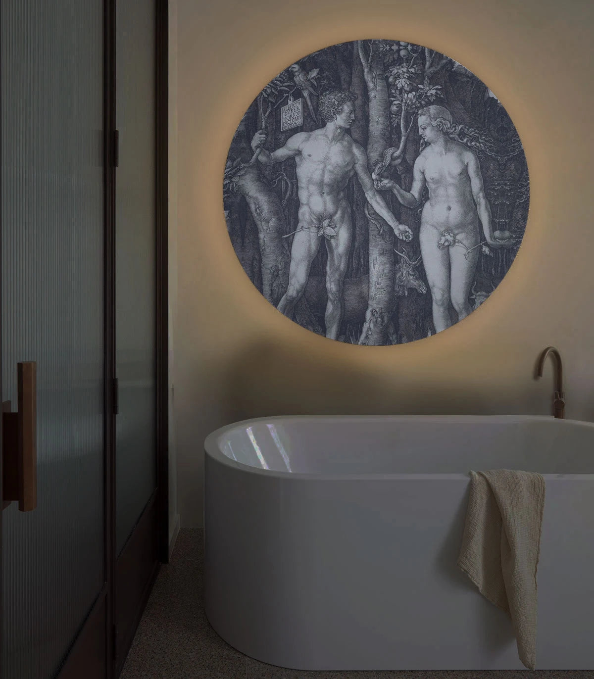 Nástenná lampa DOTS LIGHTING - ZAKÁZANÉ OVOCIE šedá