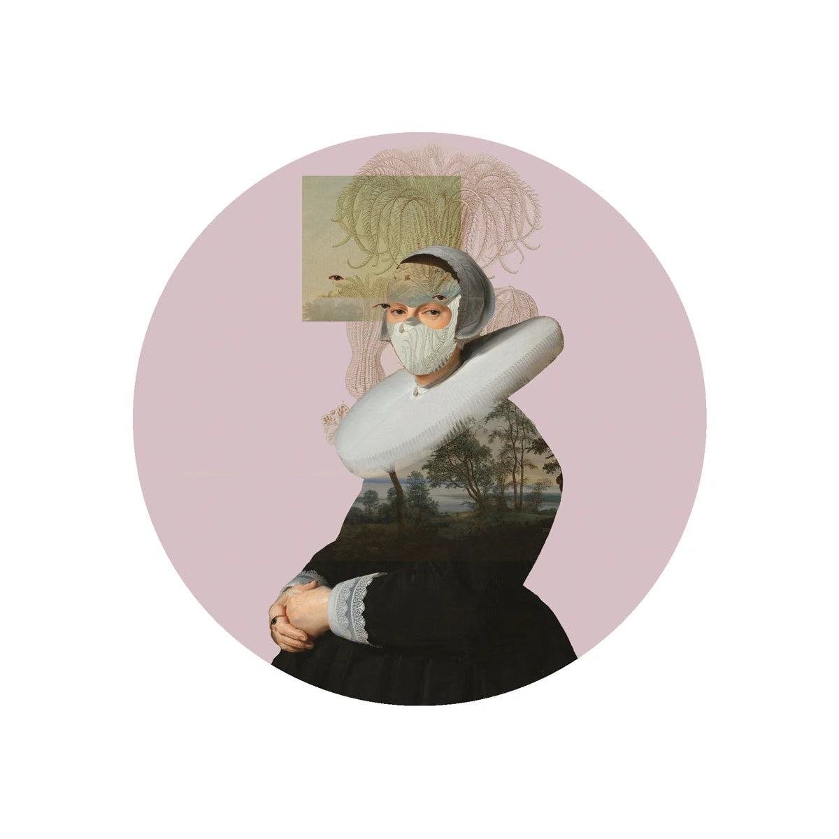 Nástenná lampa DOTS LIGHTING - LANDSCAPE MUSE ružová