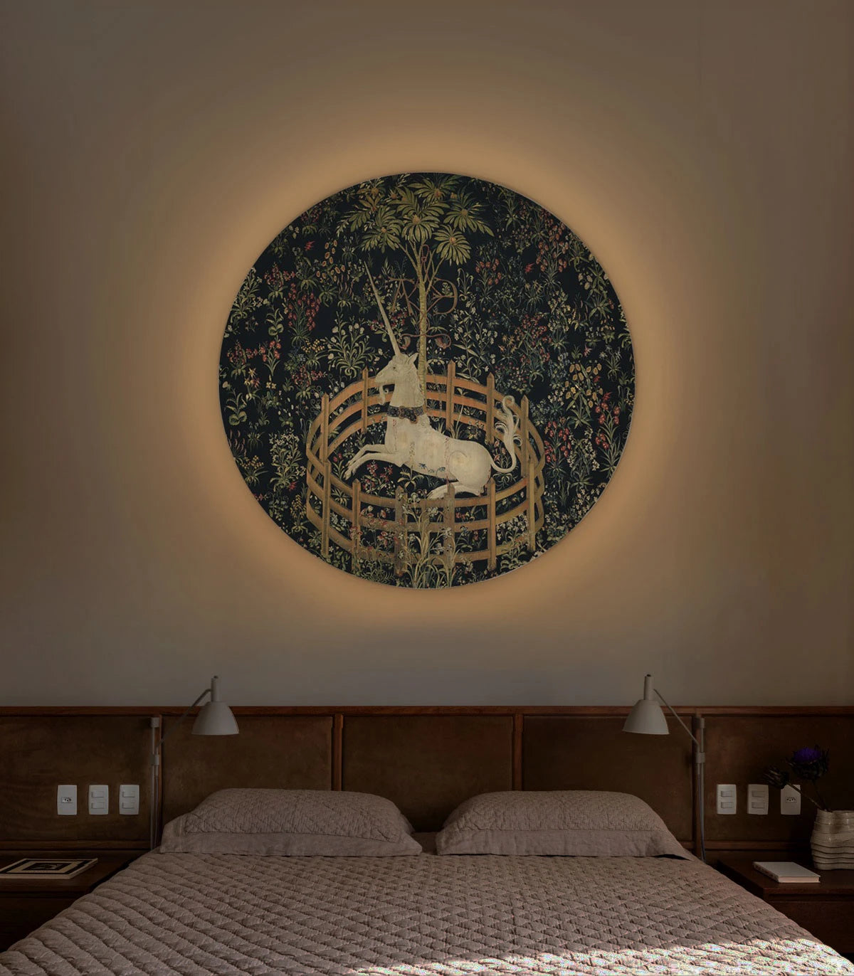 Nástenná lampa DOTS LIGHTING - UNICORN zelená