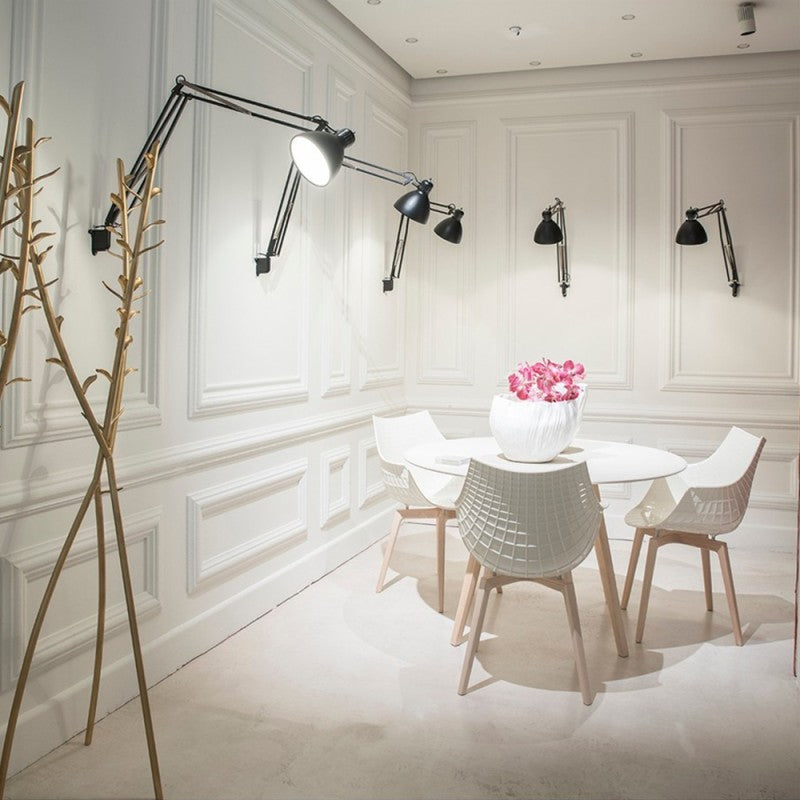 Transparent Meridiana chair with a black ash base