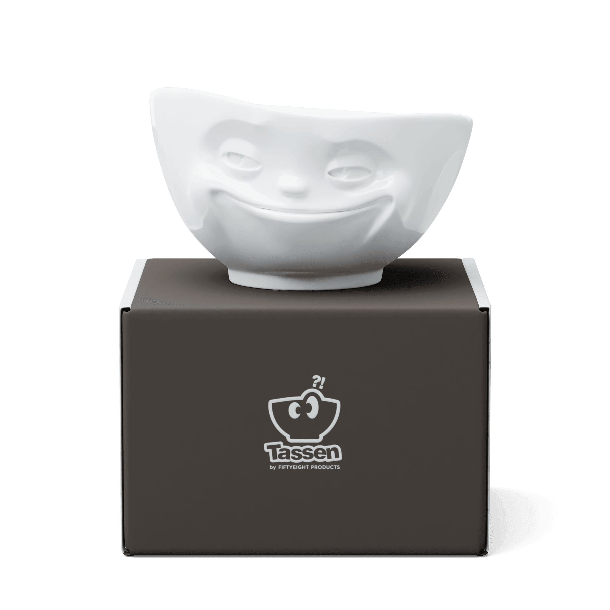 Duża miska GRINNING biały 58products Eye on Design