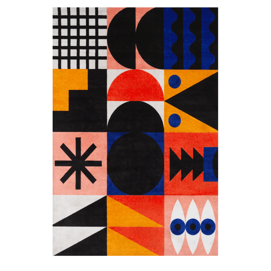 Dywan prostokątny COMPOSITION Qeeboo Eye on Design