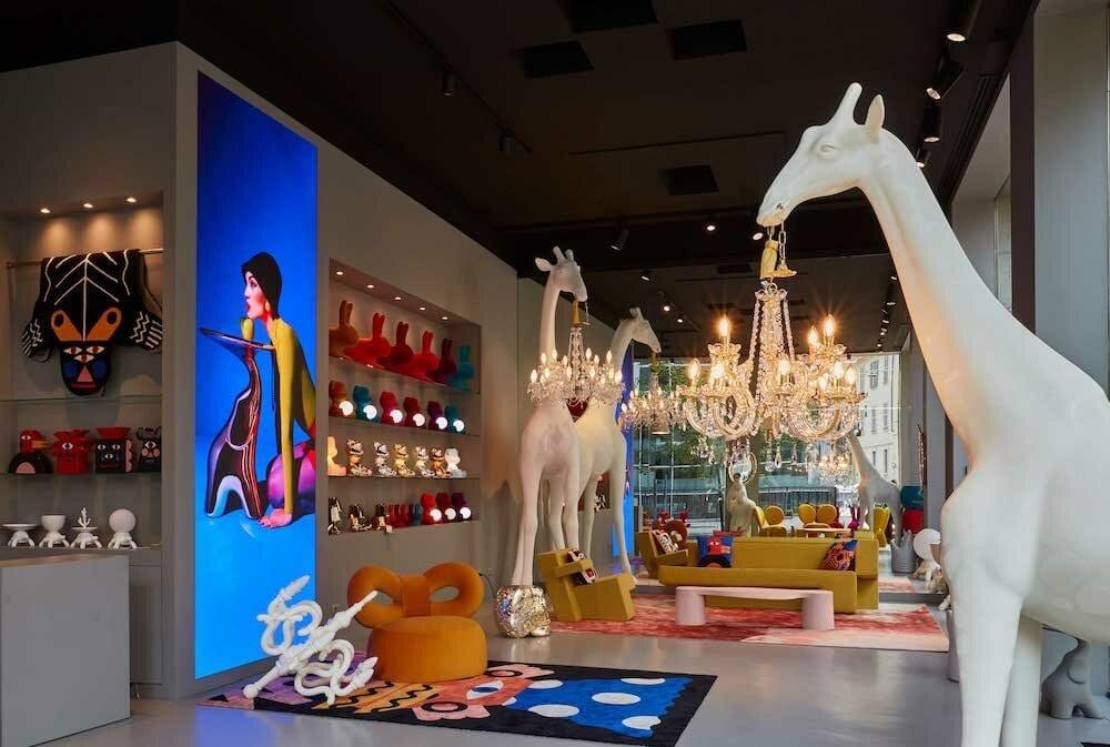 Dywan prostokątny MONSTER czarny Qeeboo Eye on Design