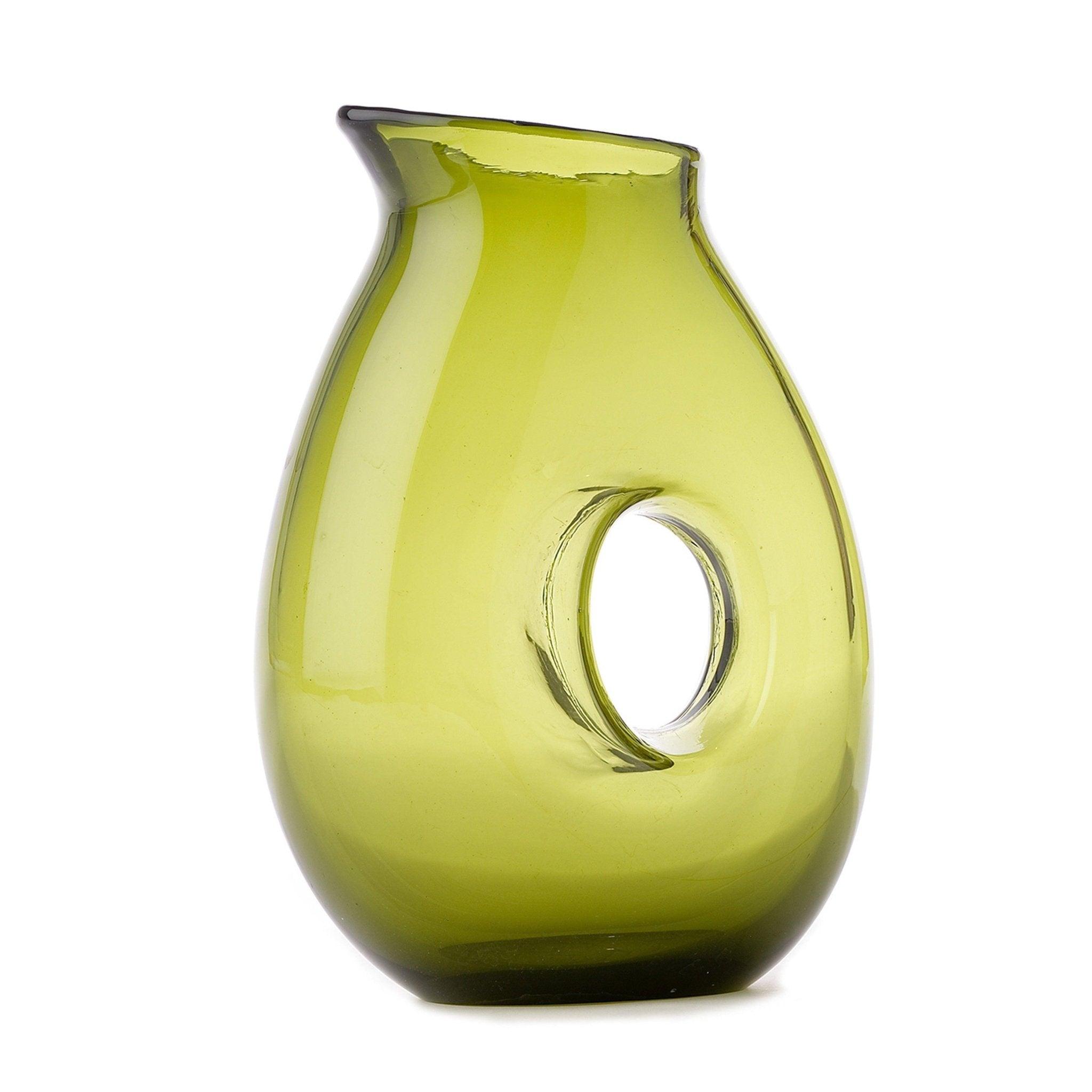 Dzbanek JUG WITH HOLE oliwkowy Pols Potten Eye on Design